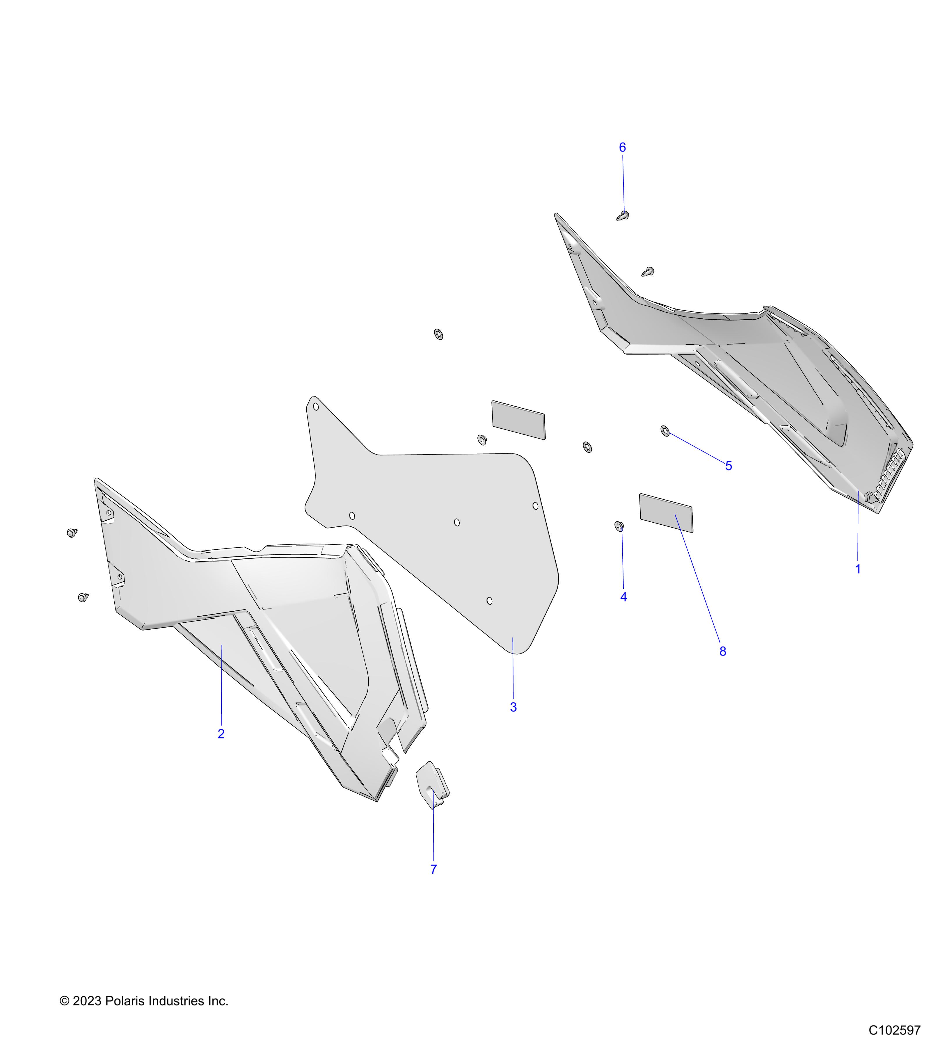 Foto diagrama Polaris que contem a peça 2639763-599