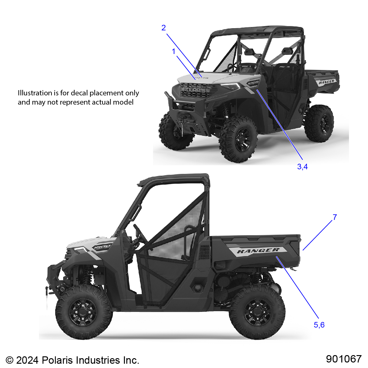 Part Number : 7201817 DECAL-FR.FNDR SIDE 1000 LH