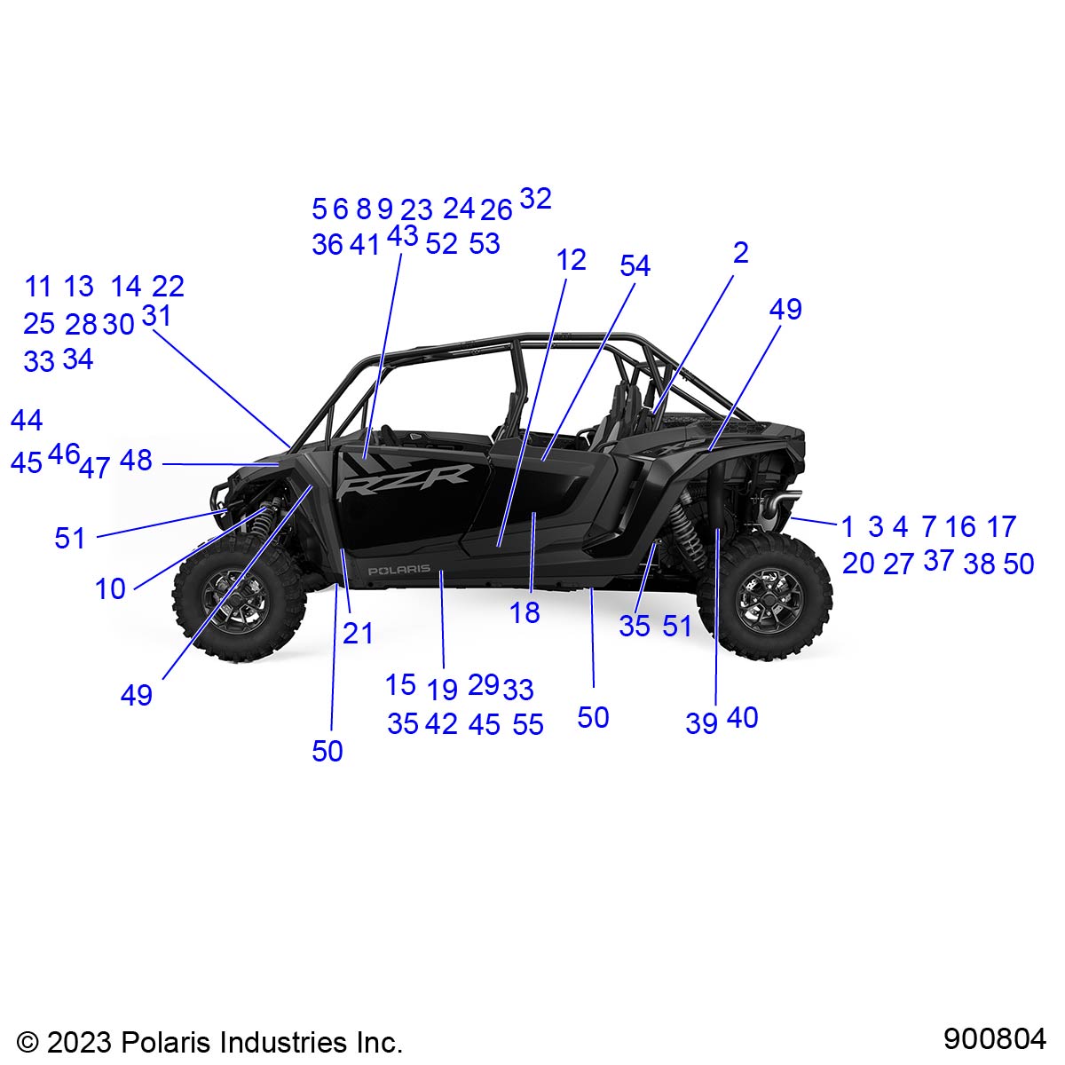 Foto diagrama Polaris que contem a peça 3150112