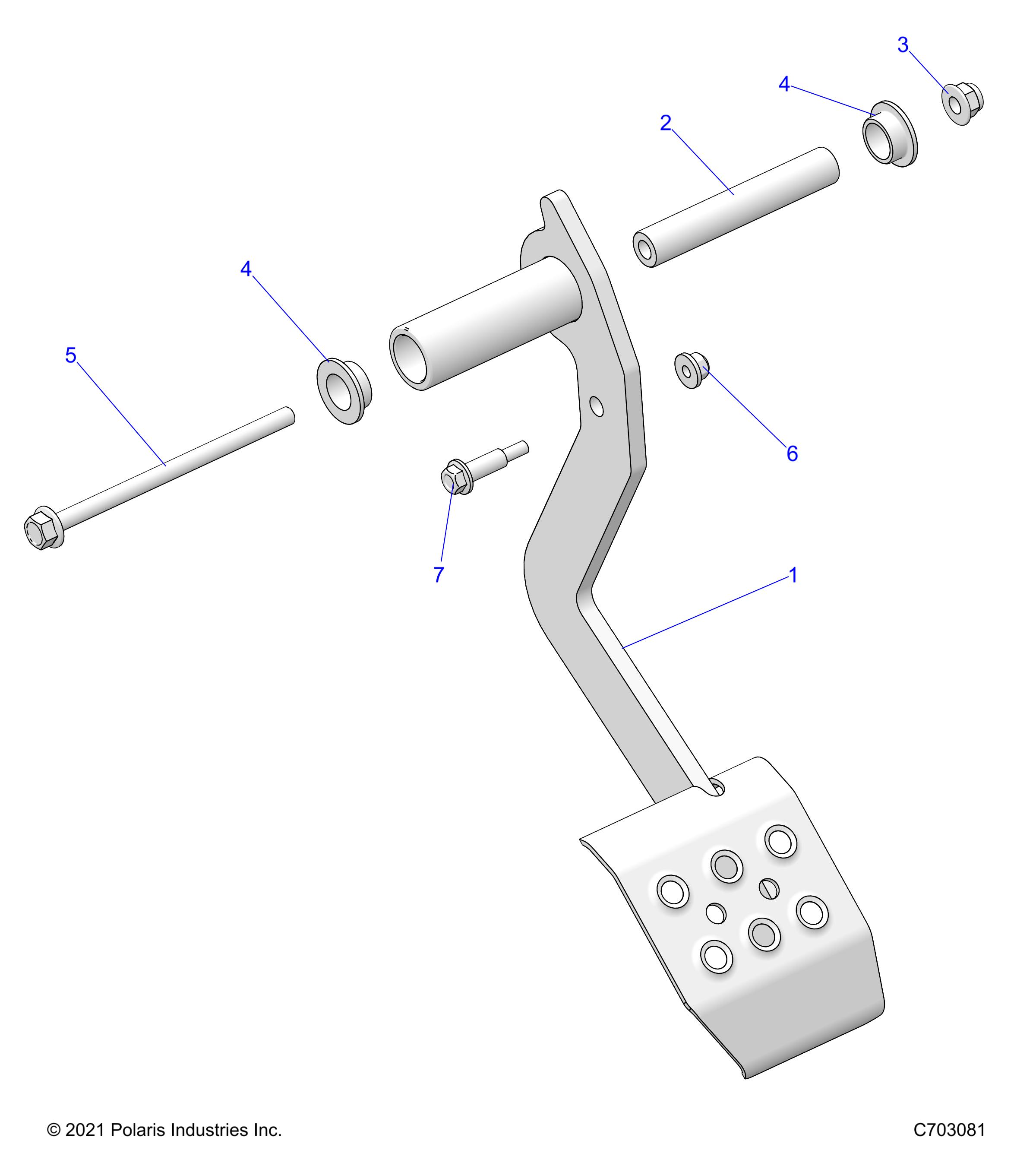 Foto diagrama Polaris que contem a peça 7519737