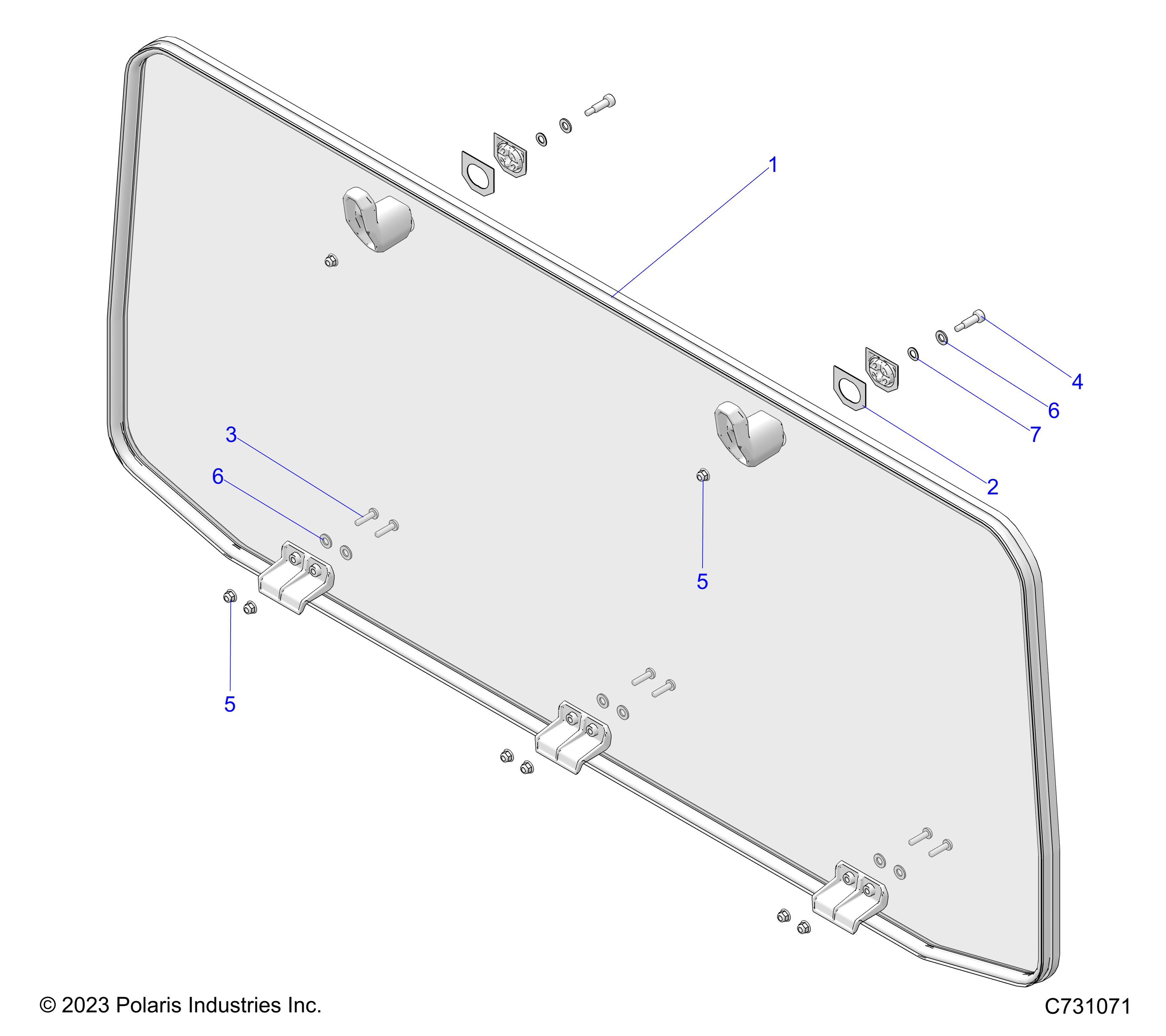 Foto diagrama Polaris que contem a peça 5815307