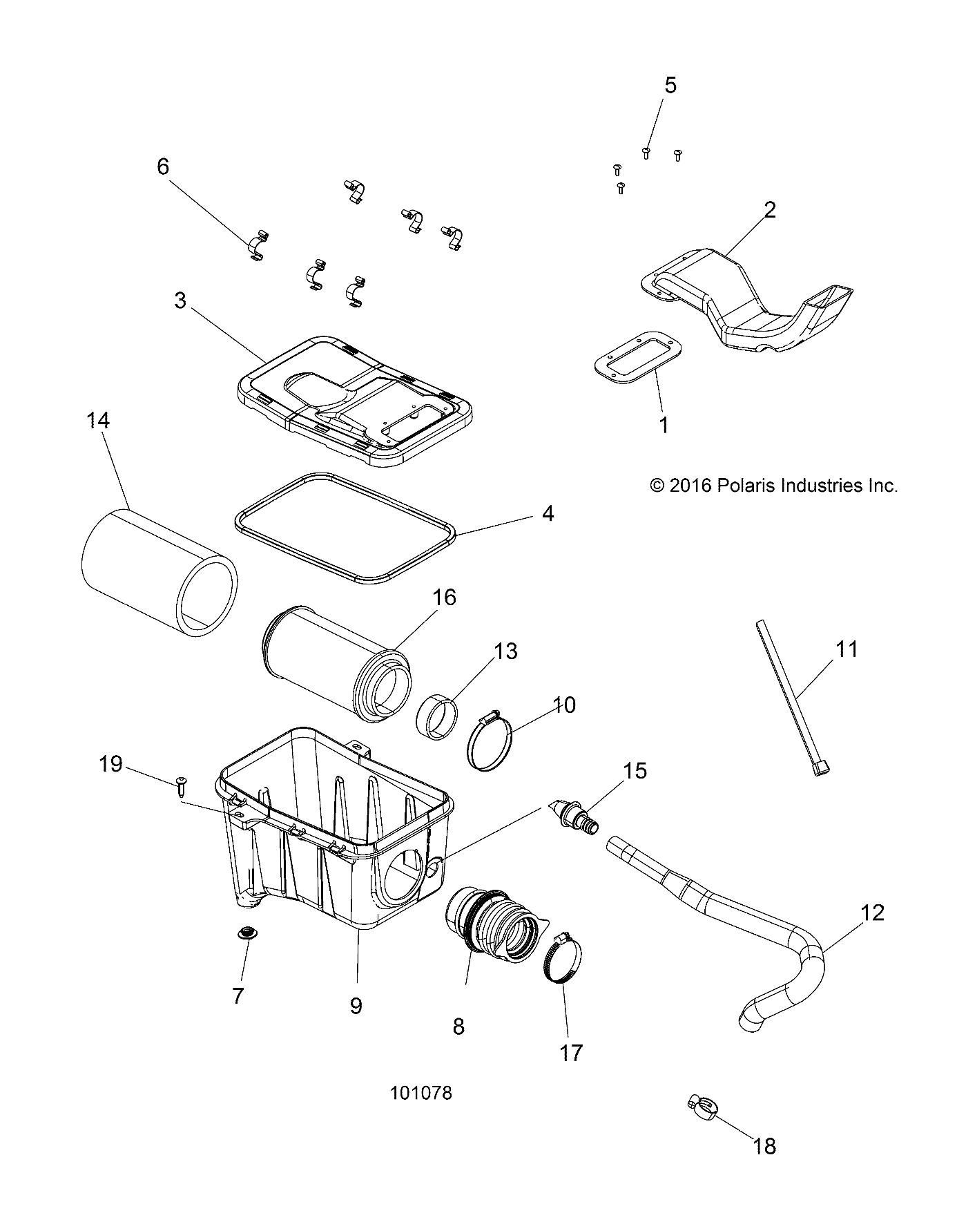 Foto diagrama Polaris que contem a peça 5451404