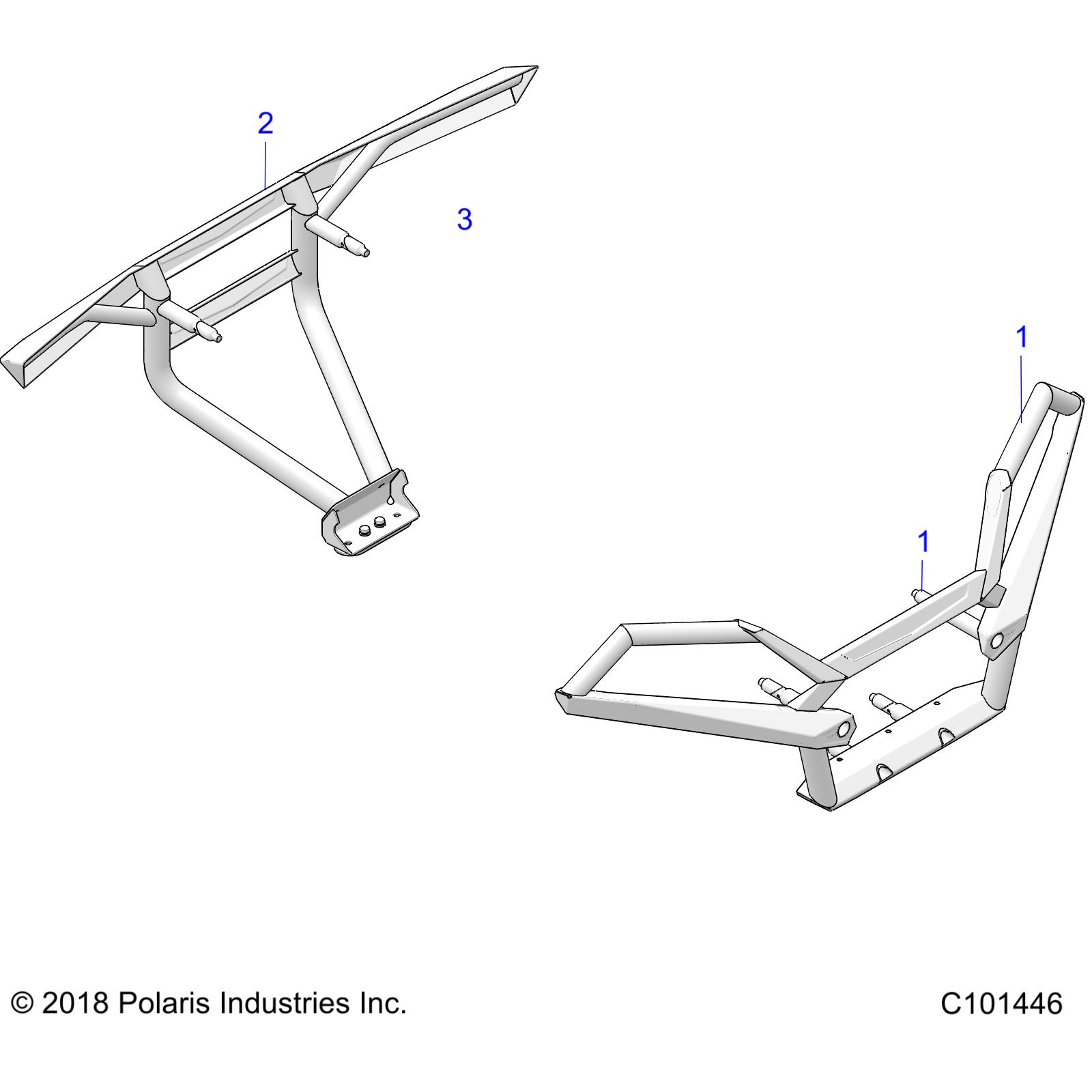 Part Number : 2206398 K-HDWR BMPR FRT CTRPSH SMF