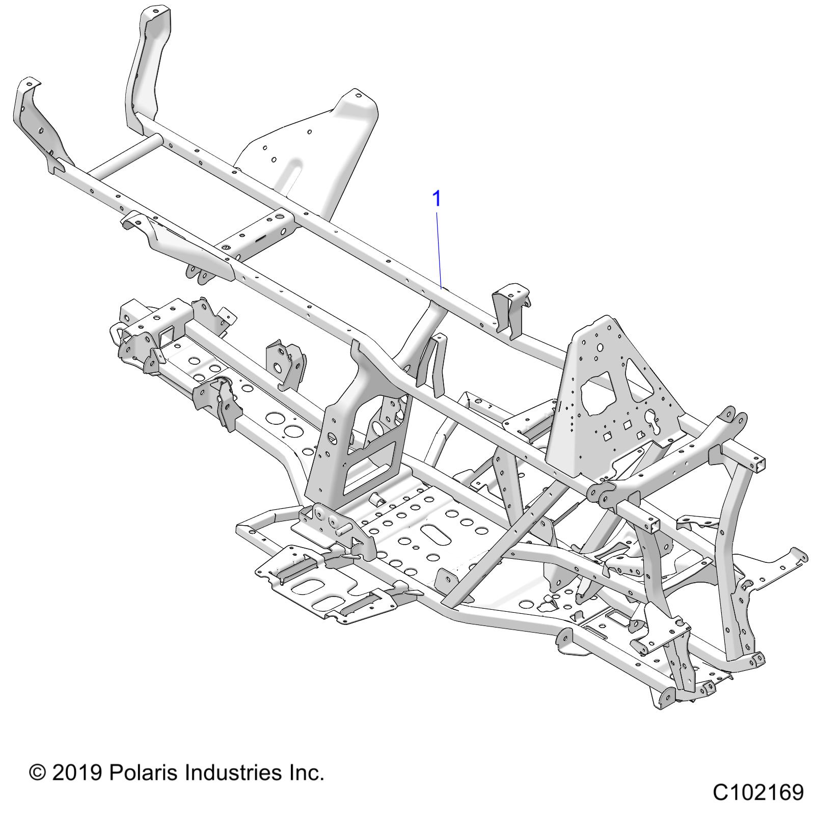 Foto diagrama Polaris que contem a peça 1024936-458