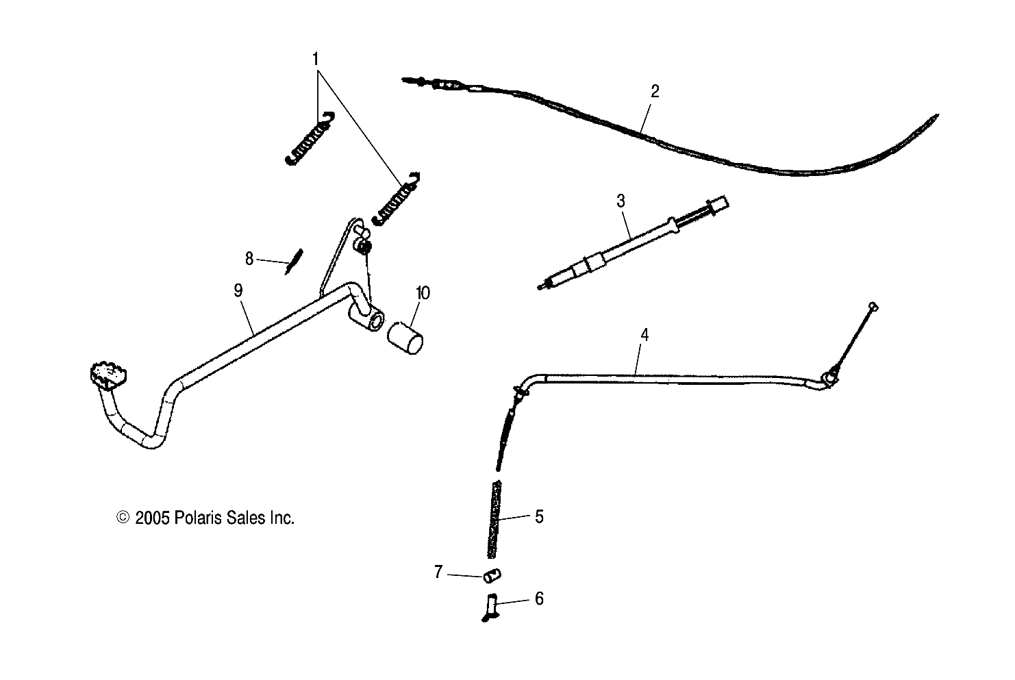 Part Number : 0453772 FOOT BRAKE CABLE  REAR  PHOENI