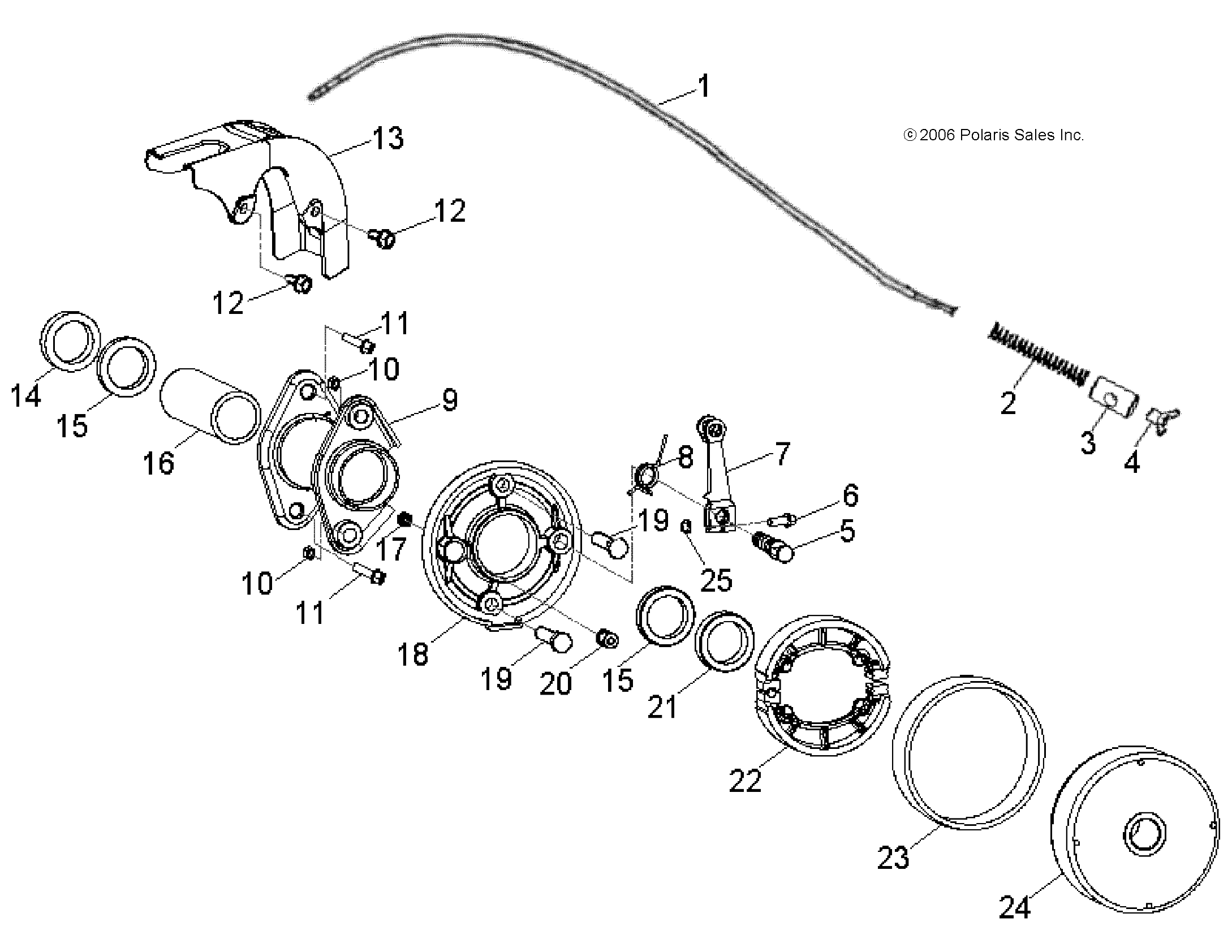 Part Number : 0454718 CABLE-BRAKE REAR
