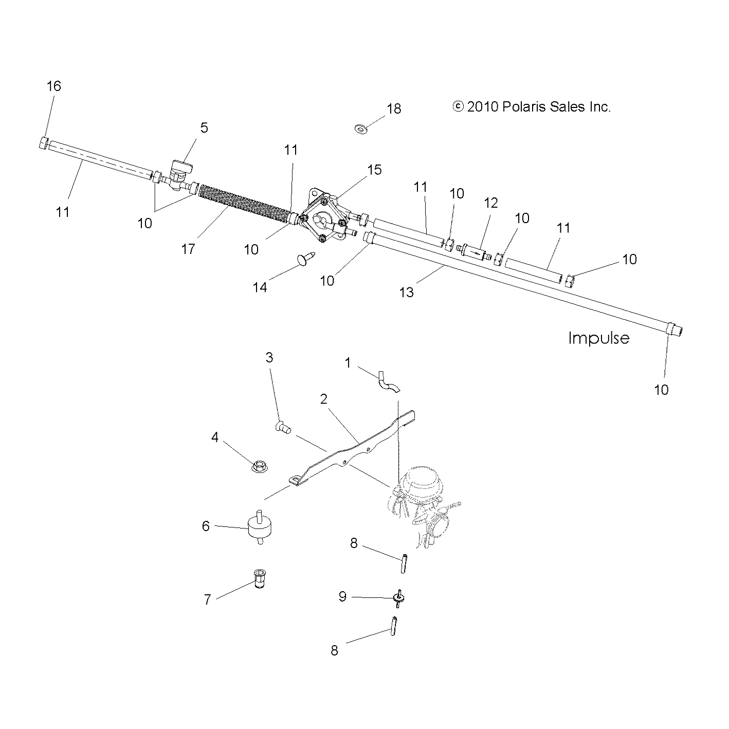 Foto diagrama Polaris que contem a peça 5253152