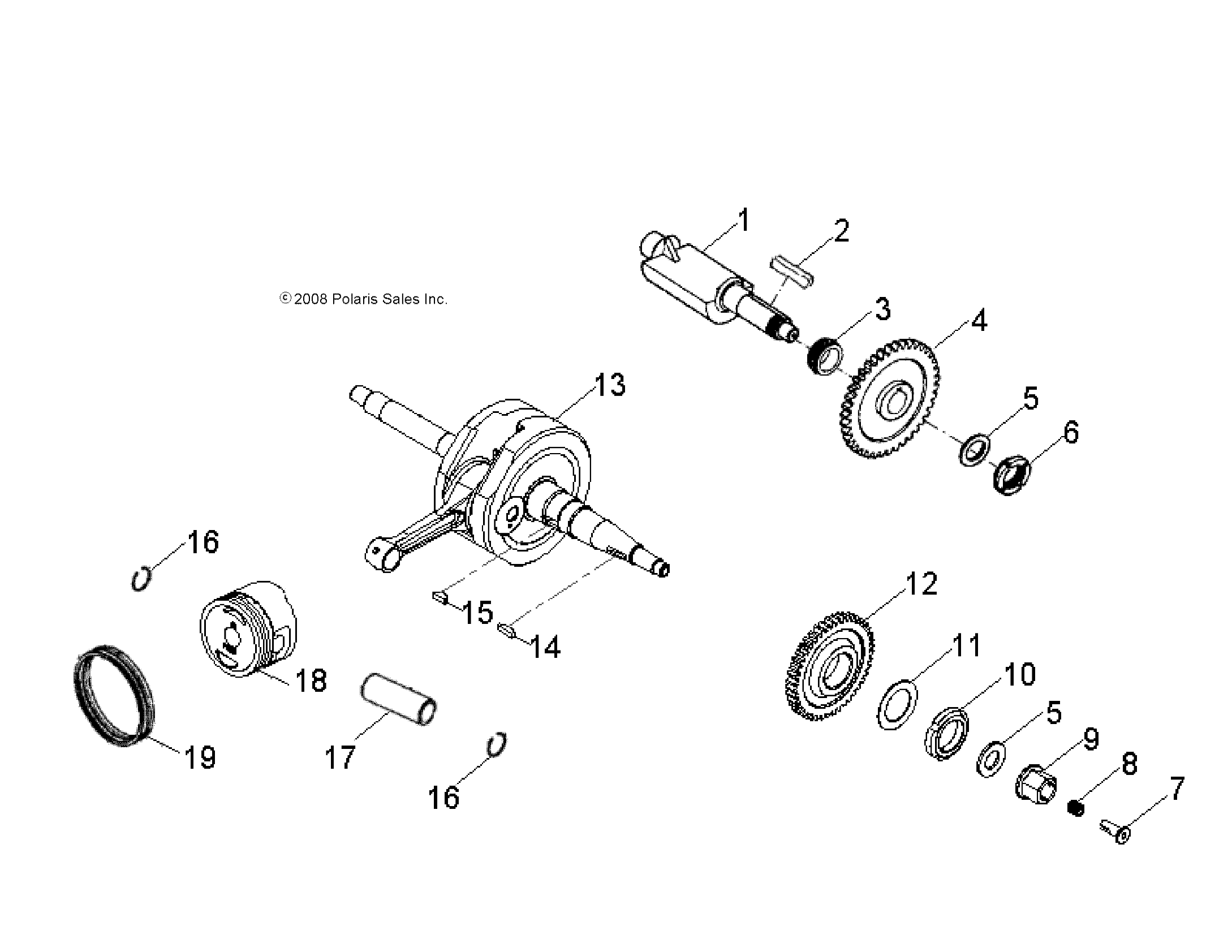 Foto diagrama Polaris que contem a peça 0453752