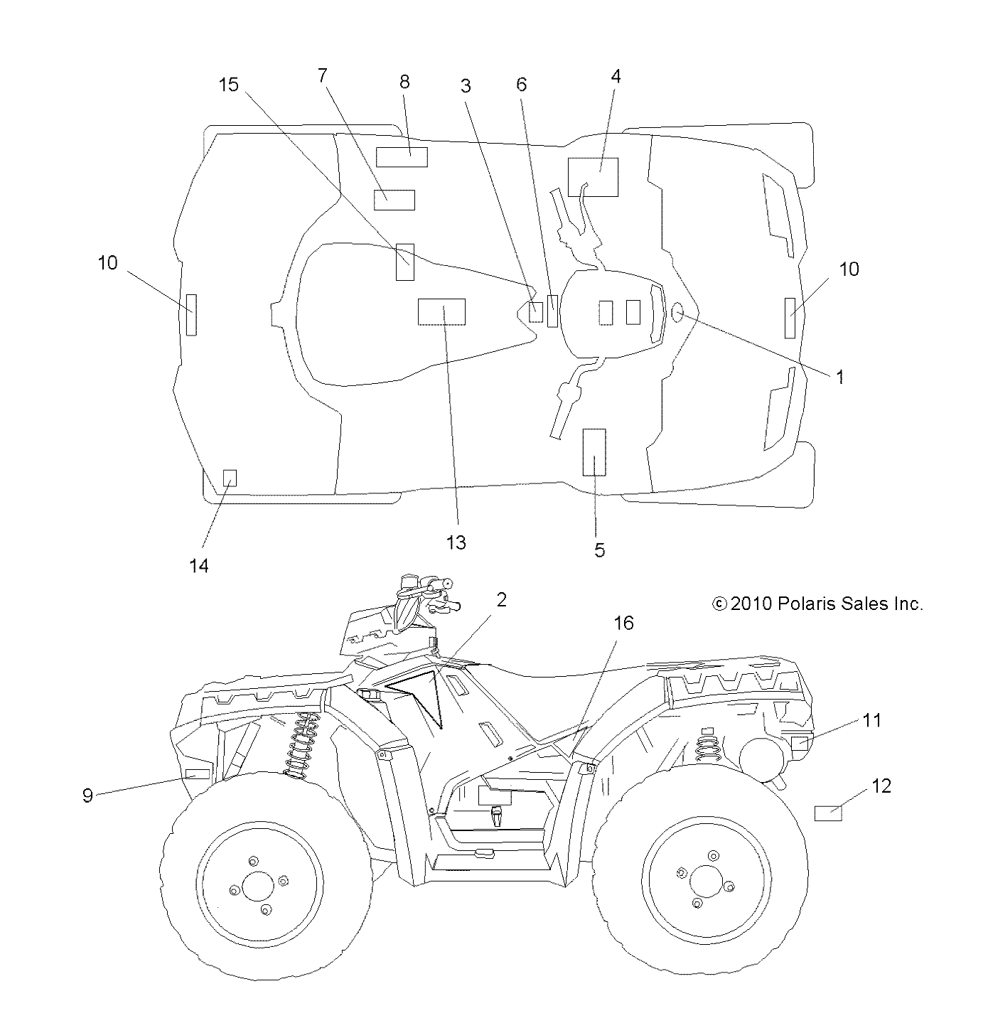 Foto diagrama Polaris que contem a peça 7176818