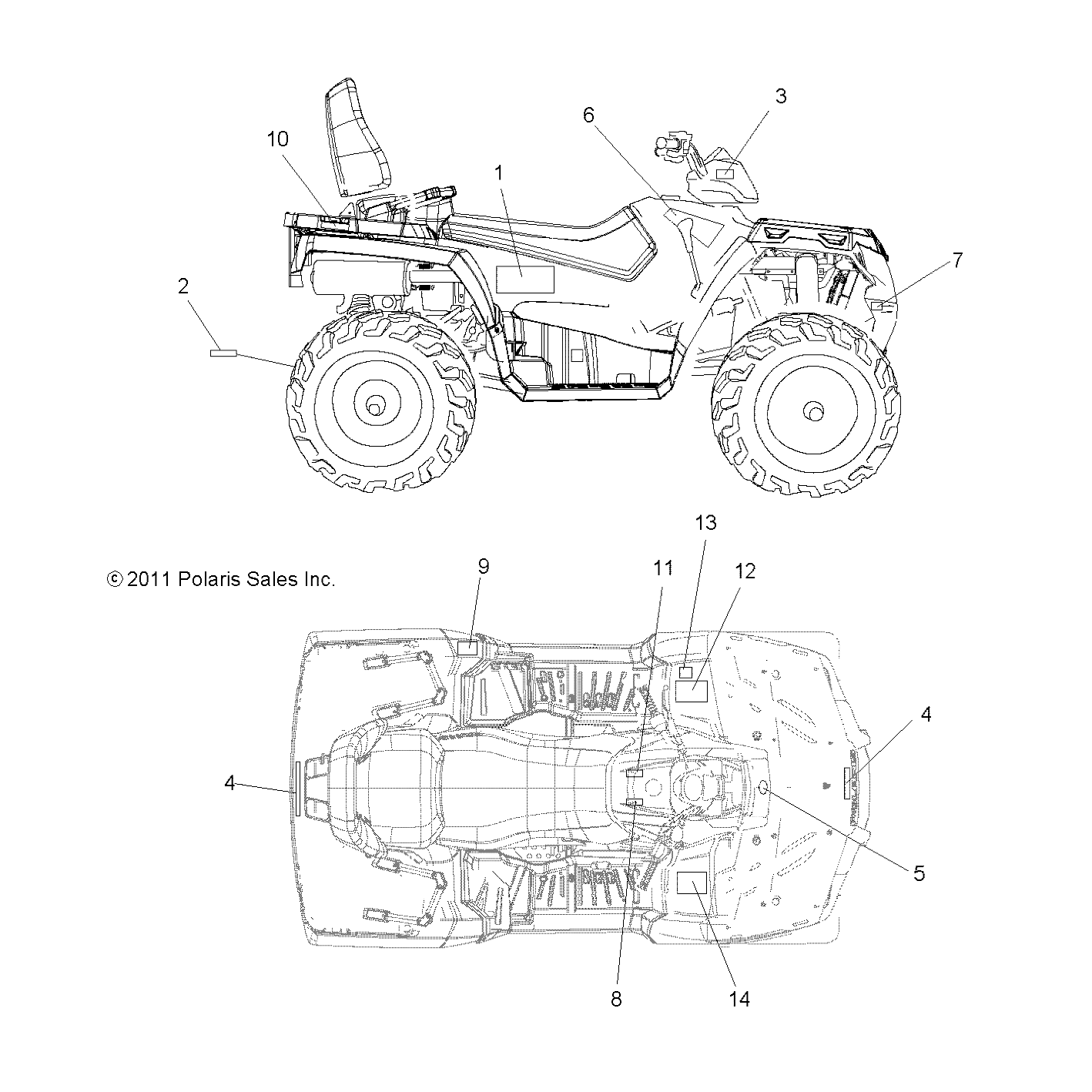 Part Number : 7177982 DECAL-WARN TIRE/LOAD 5 5 485