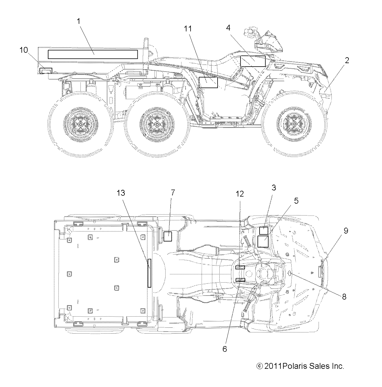 Part Number : 7178969 DECAL-SIDE.FOREST 800 RH