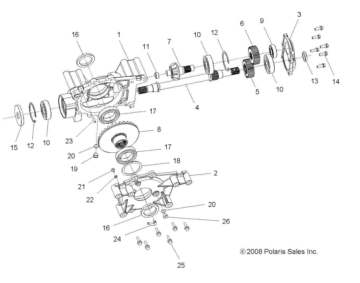 Foto diagrama Polaris que contem a peça 3234847