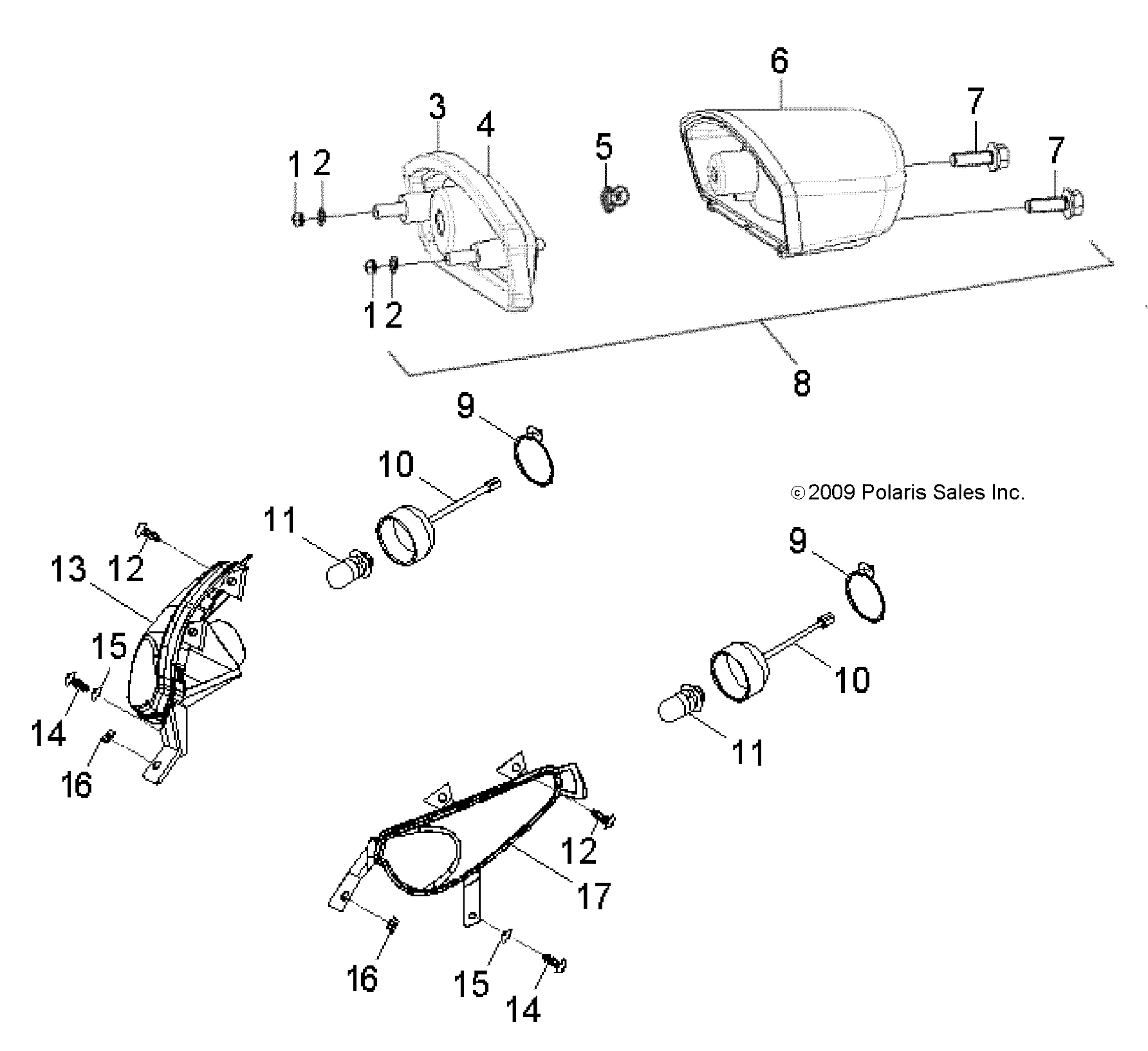 Foto diagrama Polaris que contem a peça 0454716