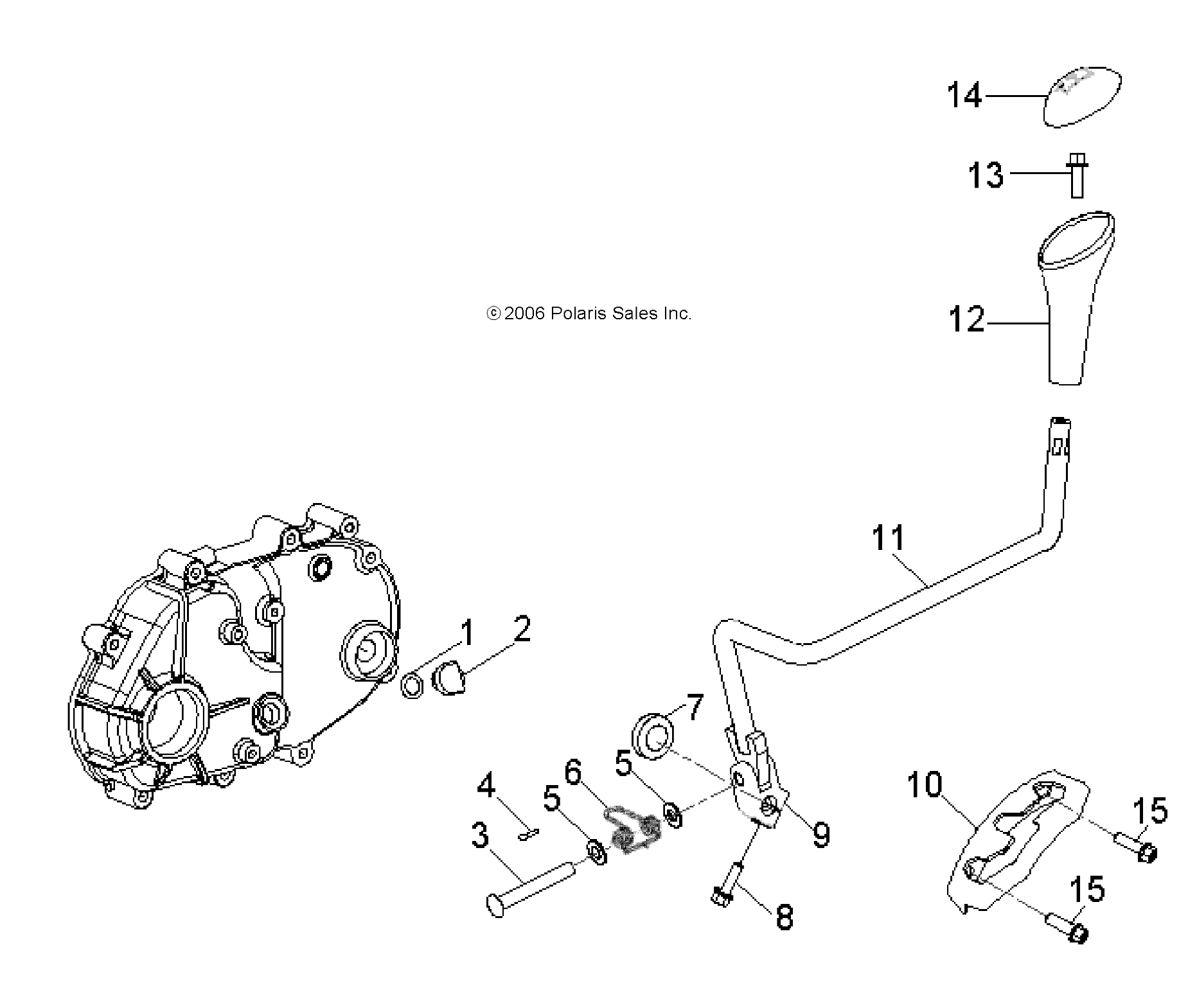 Part Number : 0453651 LEVER-SHIFT OUTLAW