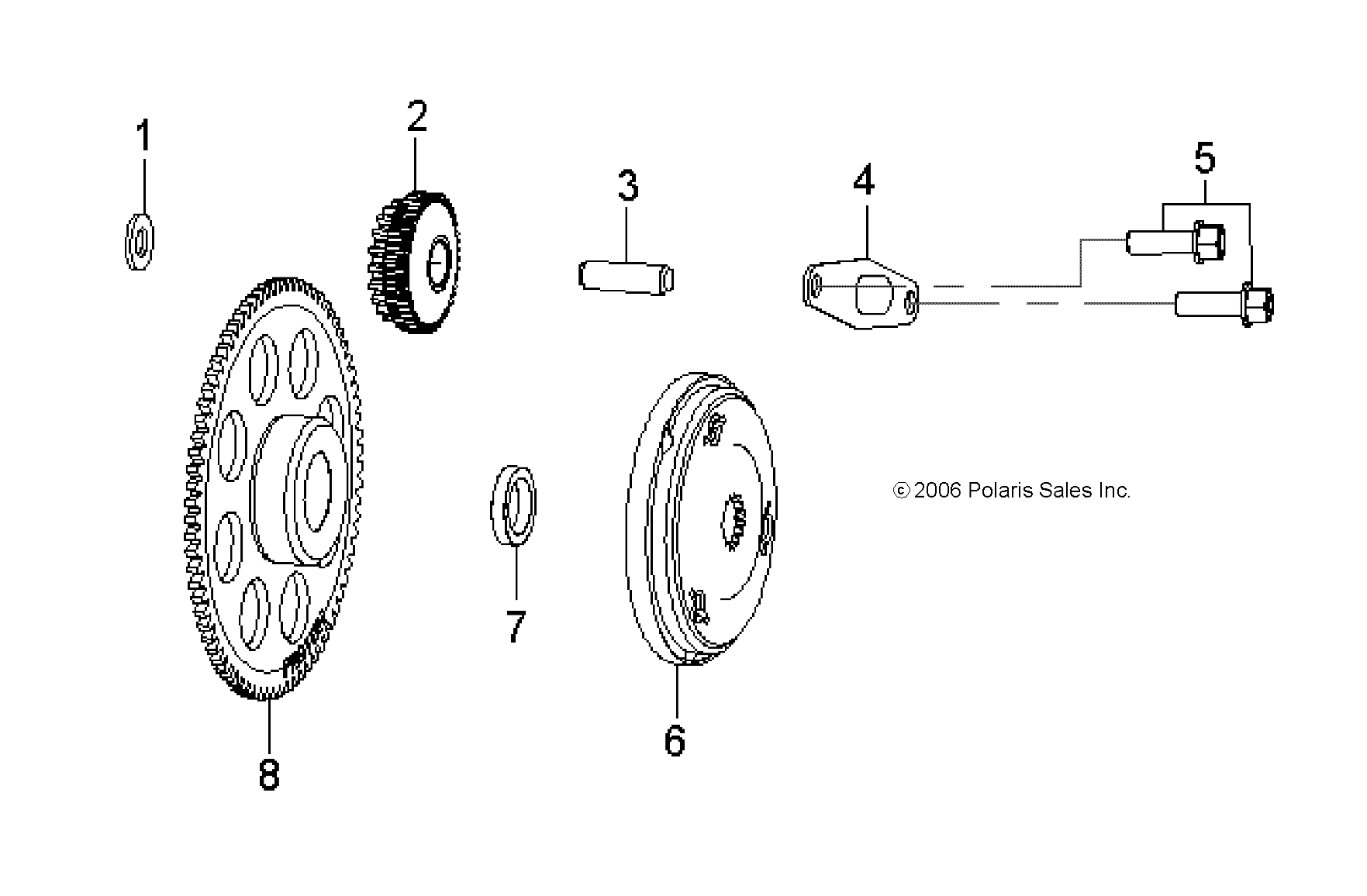 Part Number : 0455258 IDLE GEAR ASSEMBLY