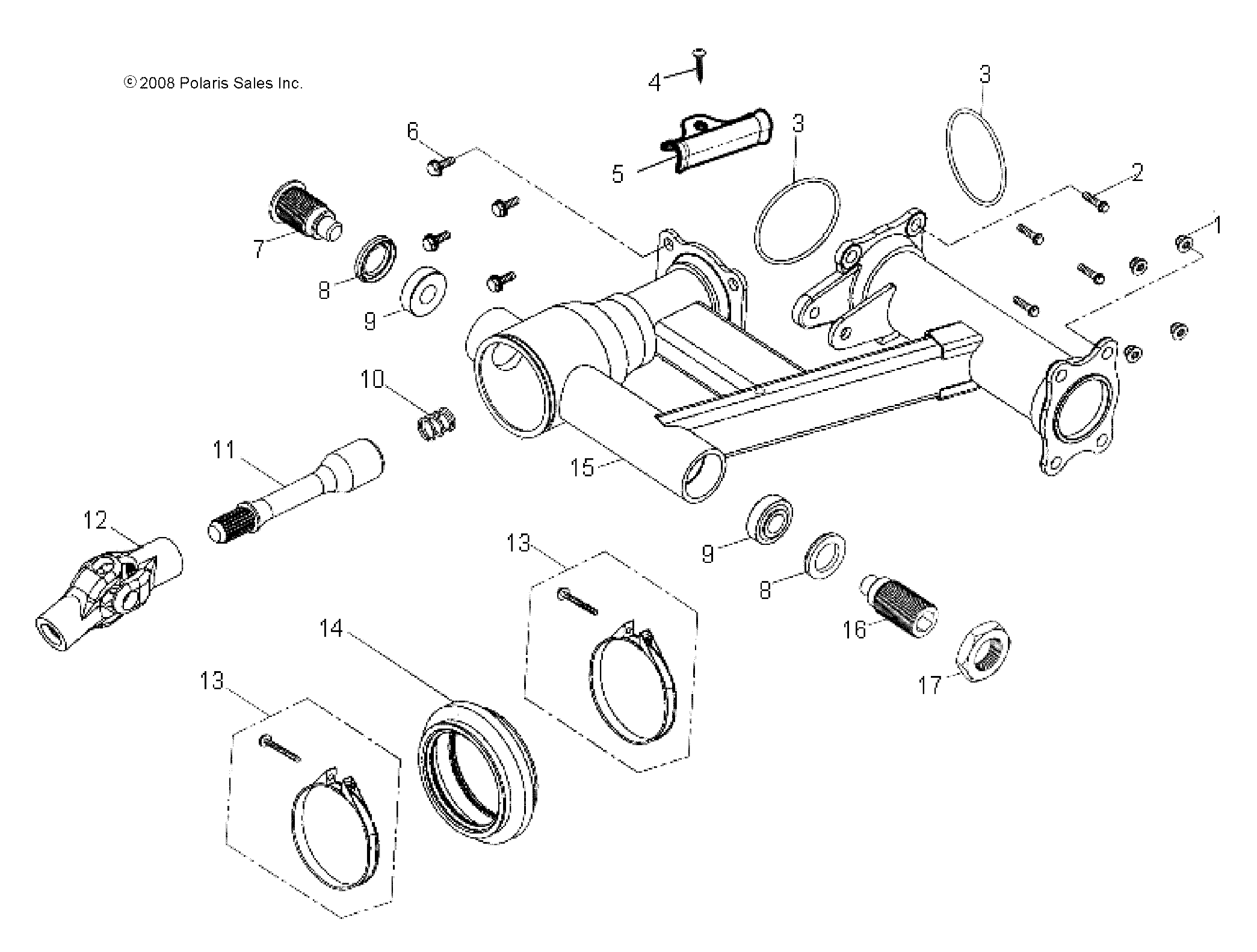 Foto diagrama Polaris que contem a peça 0453764-067