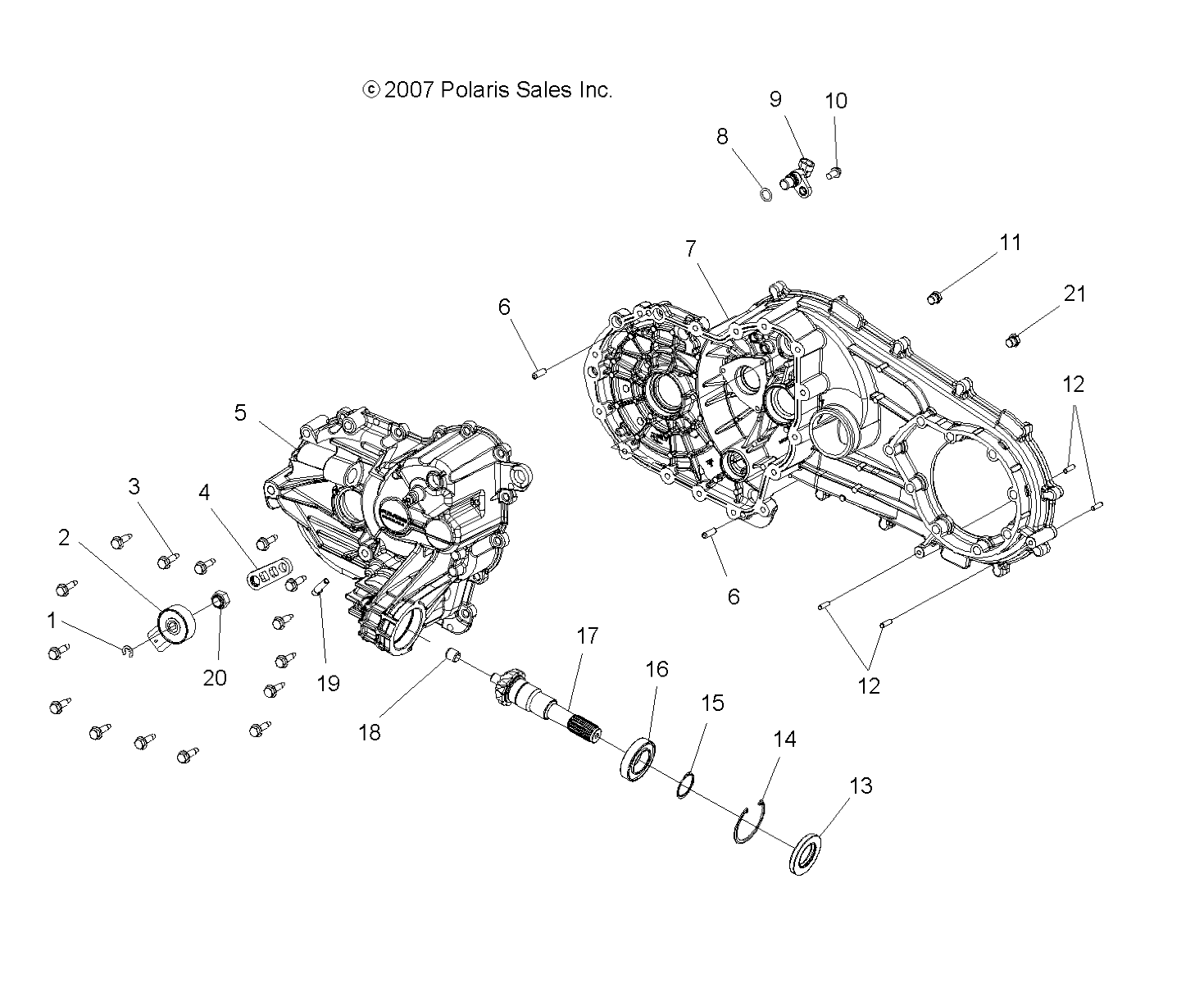 Foto diagrama Polaris que contem a peça 3234312