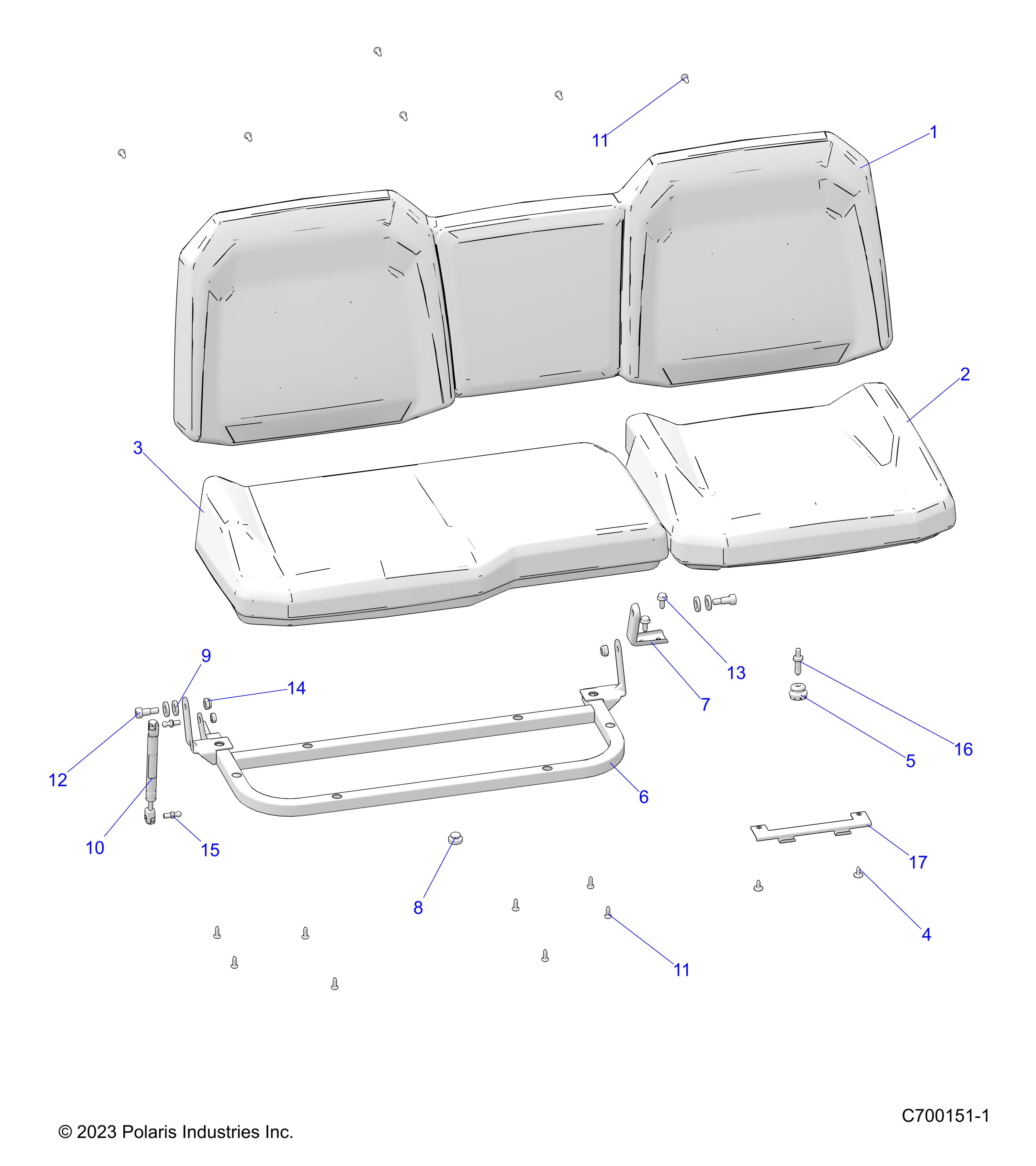 Foto diagrama Polaris que contem a peça 2693125