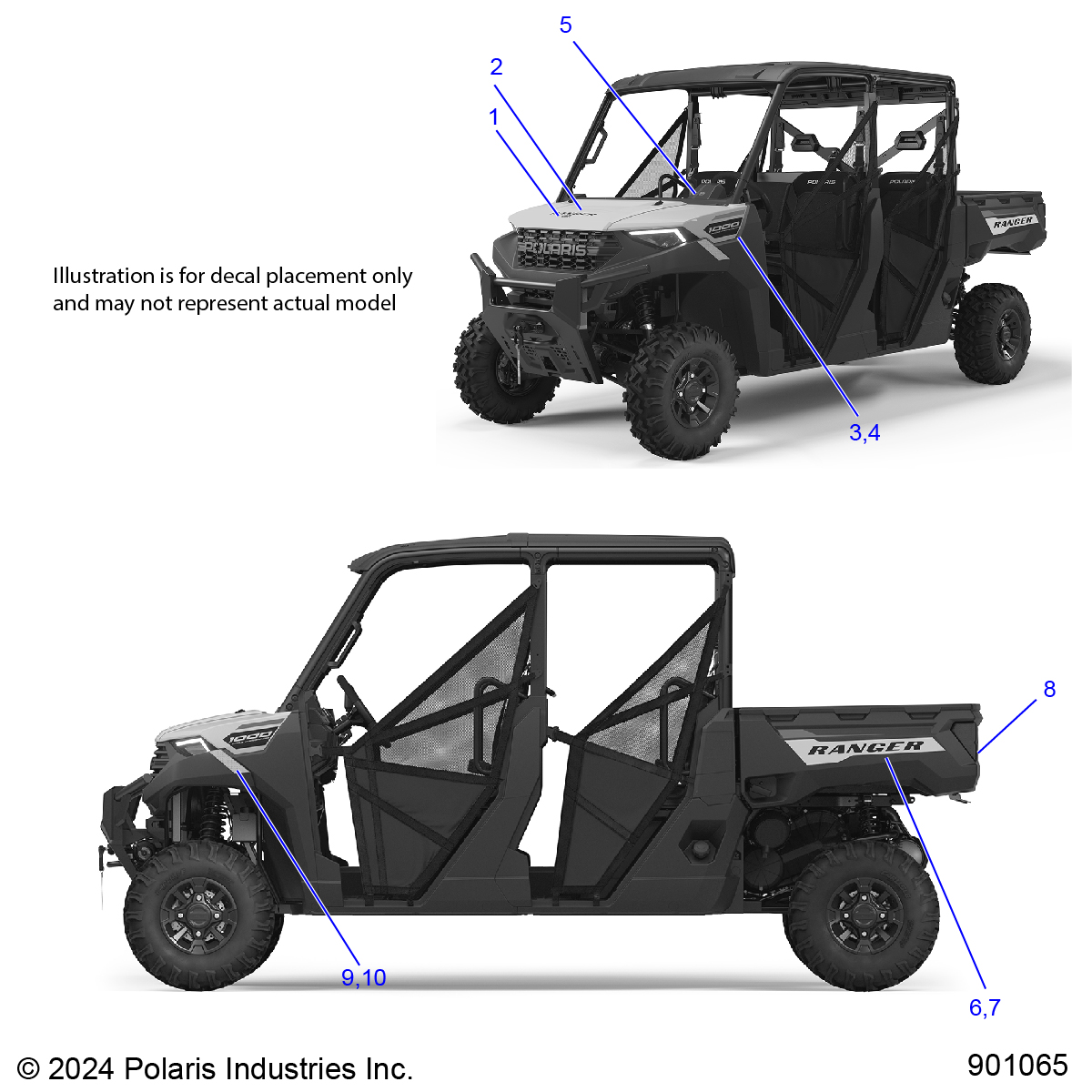 Foto diagrama Polaris que contem a peça 7201818