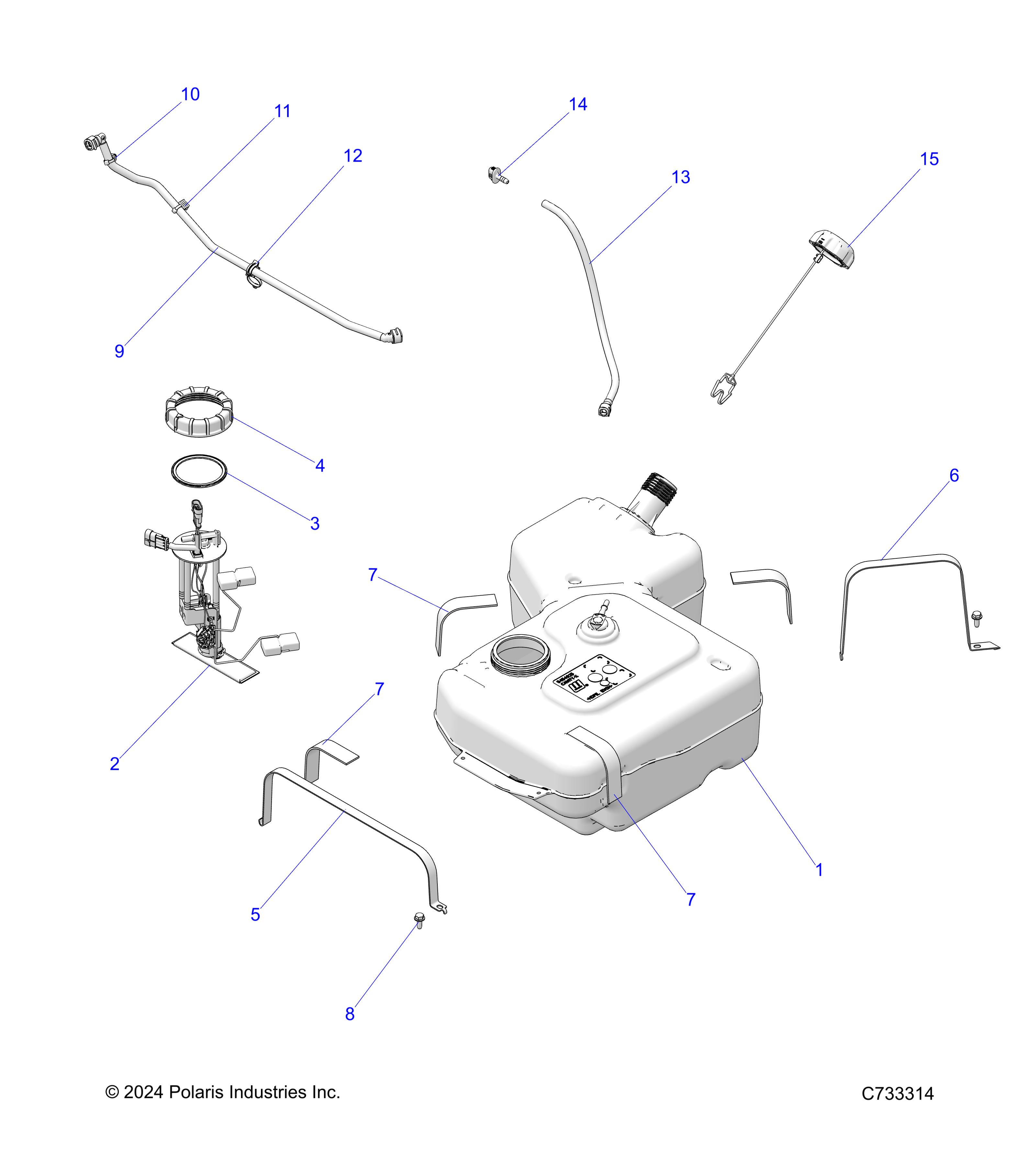 Foto diagrama Polaris que contem a peça 2522715