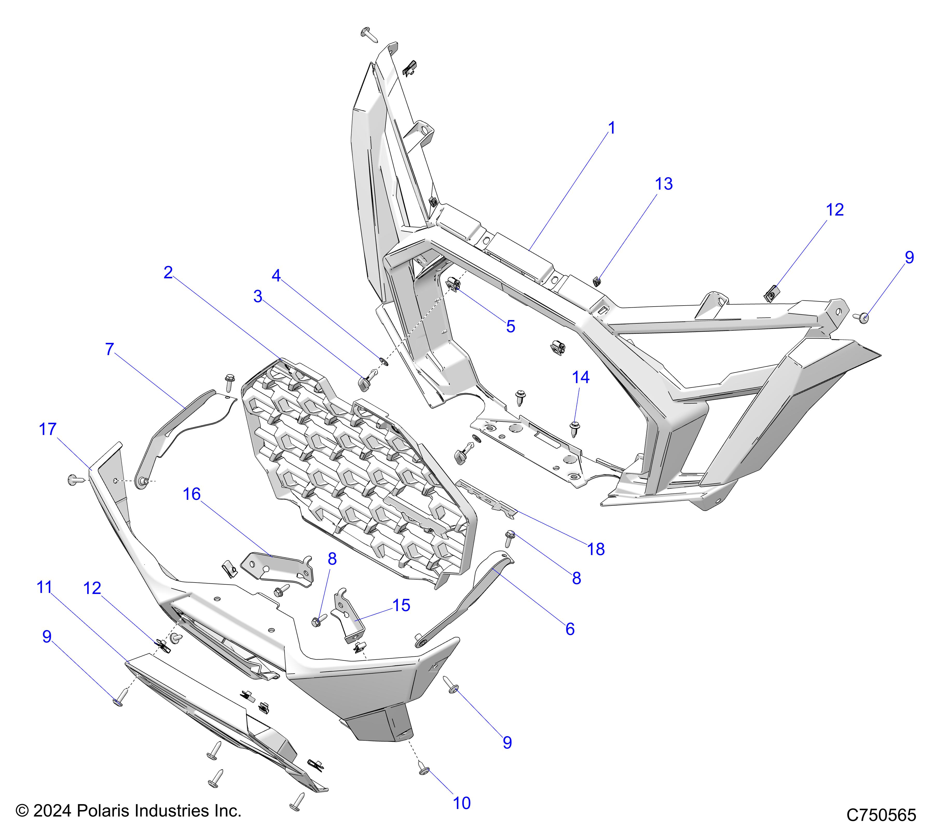 Foto diagrama Polaris que contem a peça 5274616