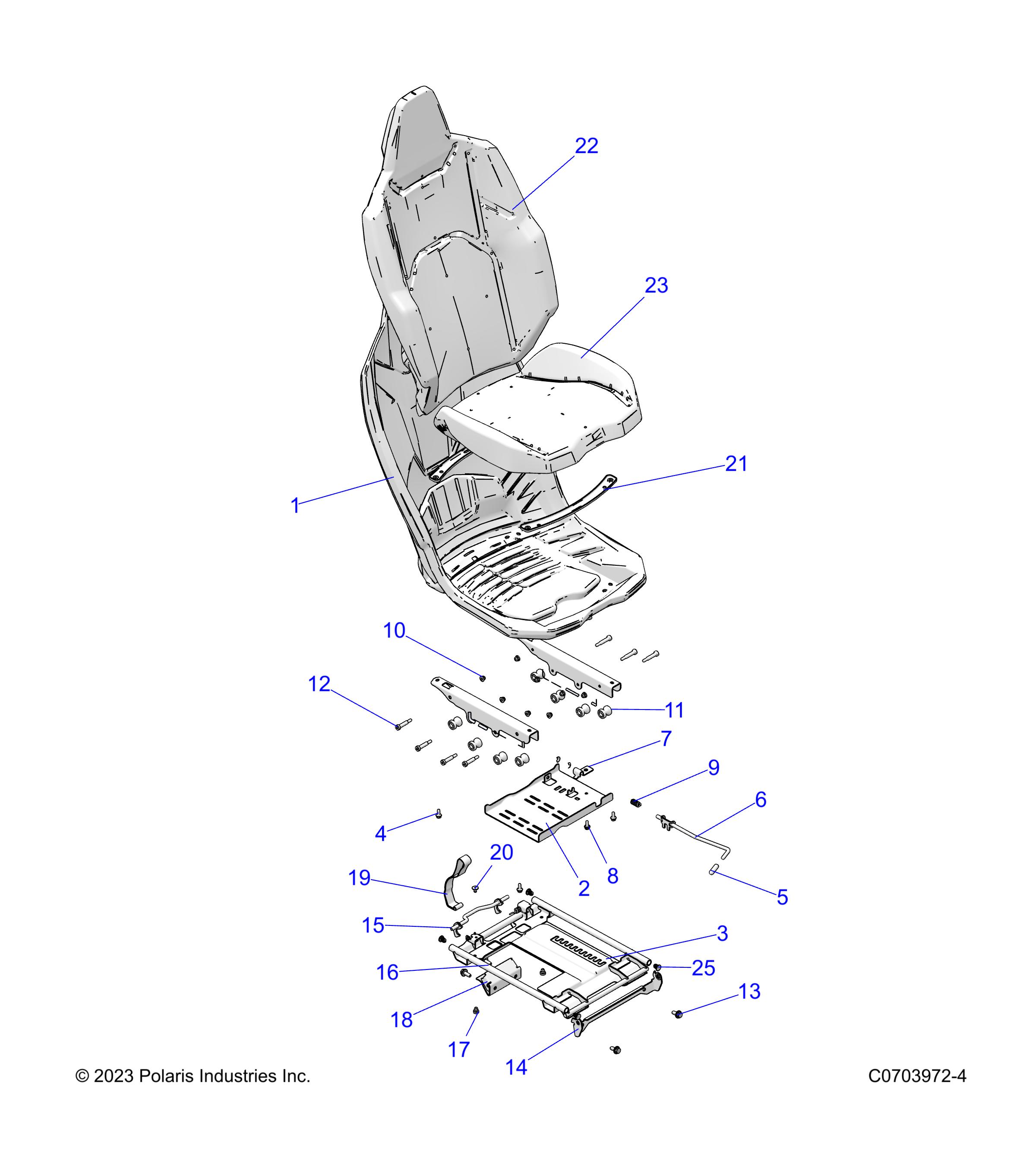 Foto diagrama Polaris que contem a peça 5268611-329