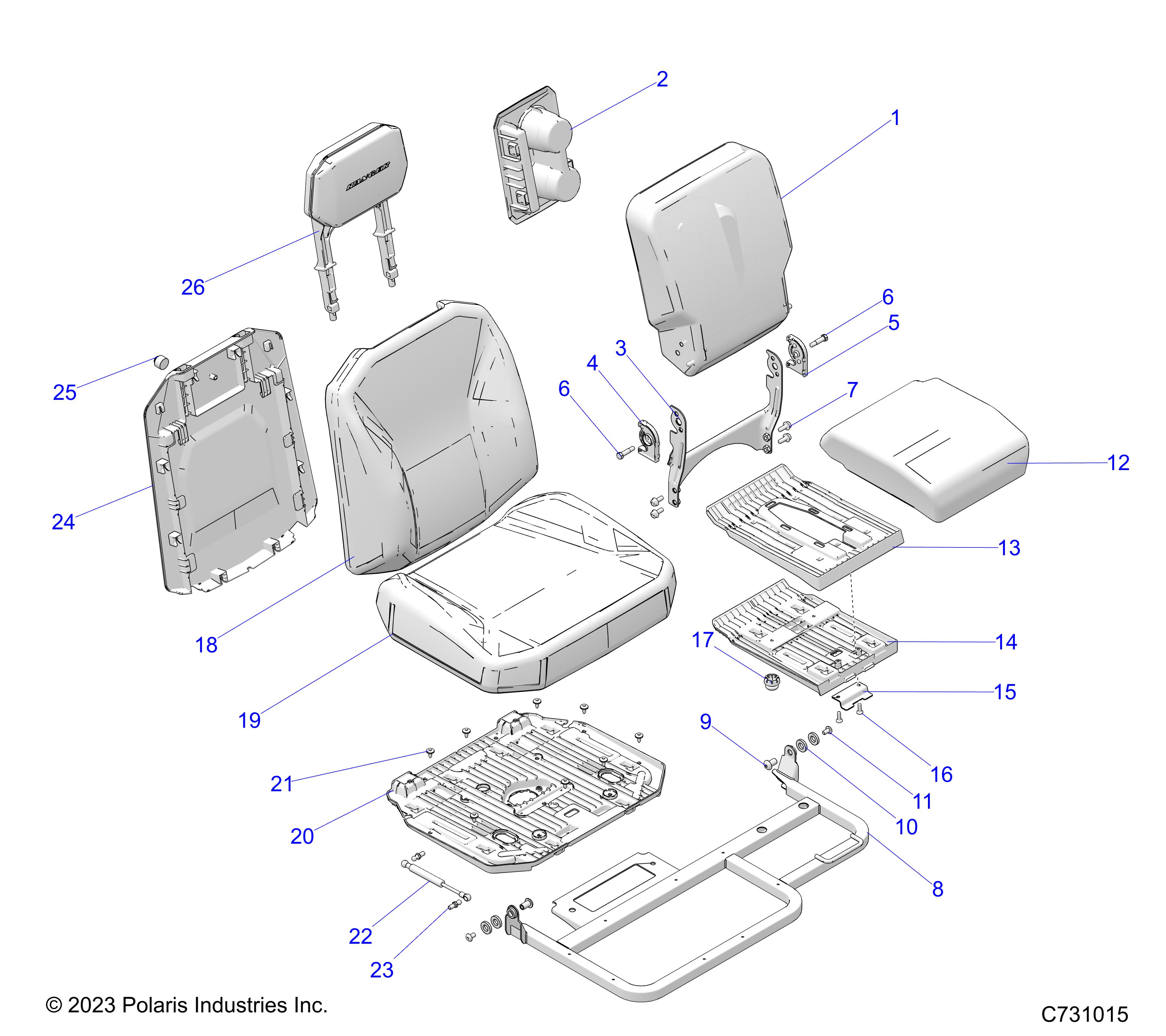 Foto diagrama Polaris que contem a peça 2693138