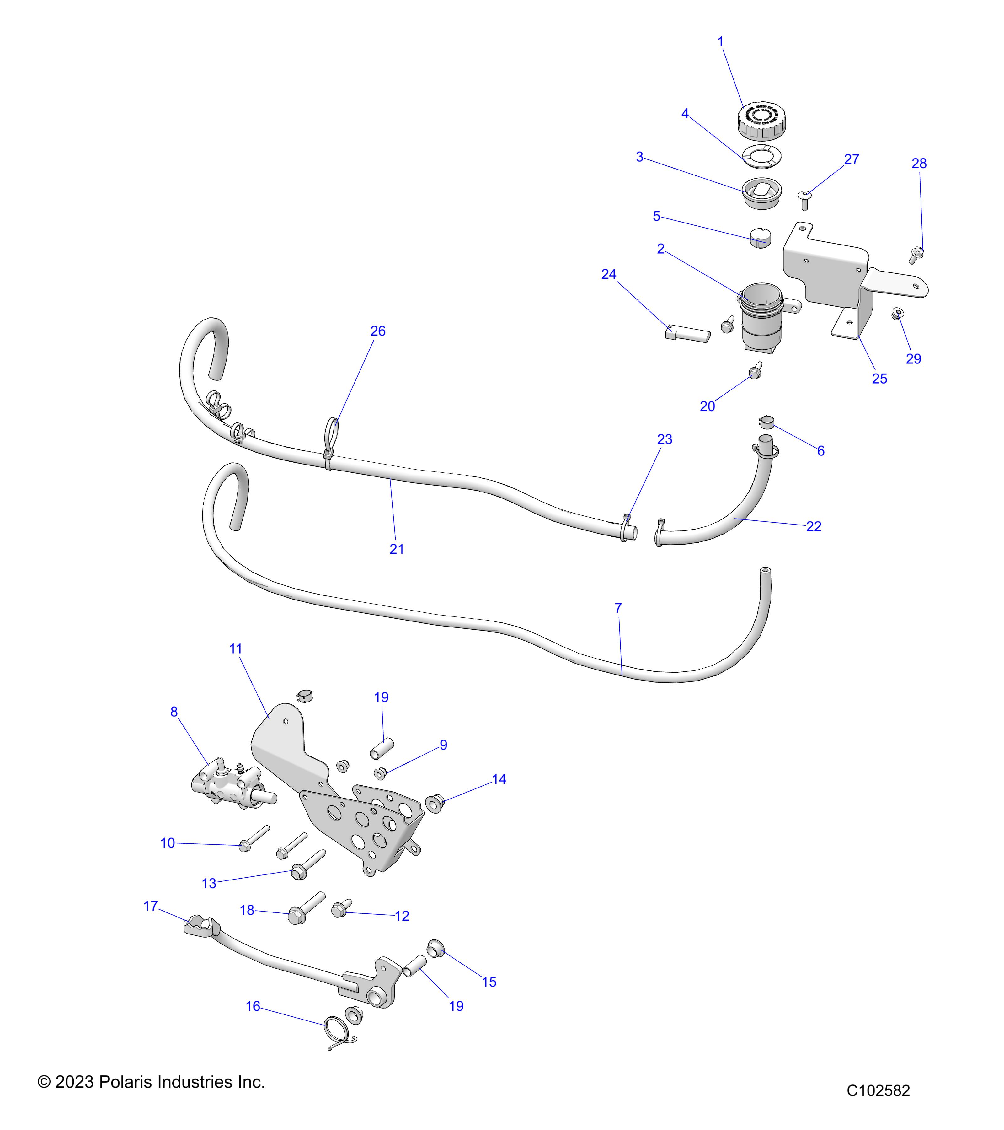 Foto diagrama Polaris que contem a peça 7519184