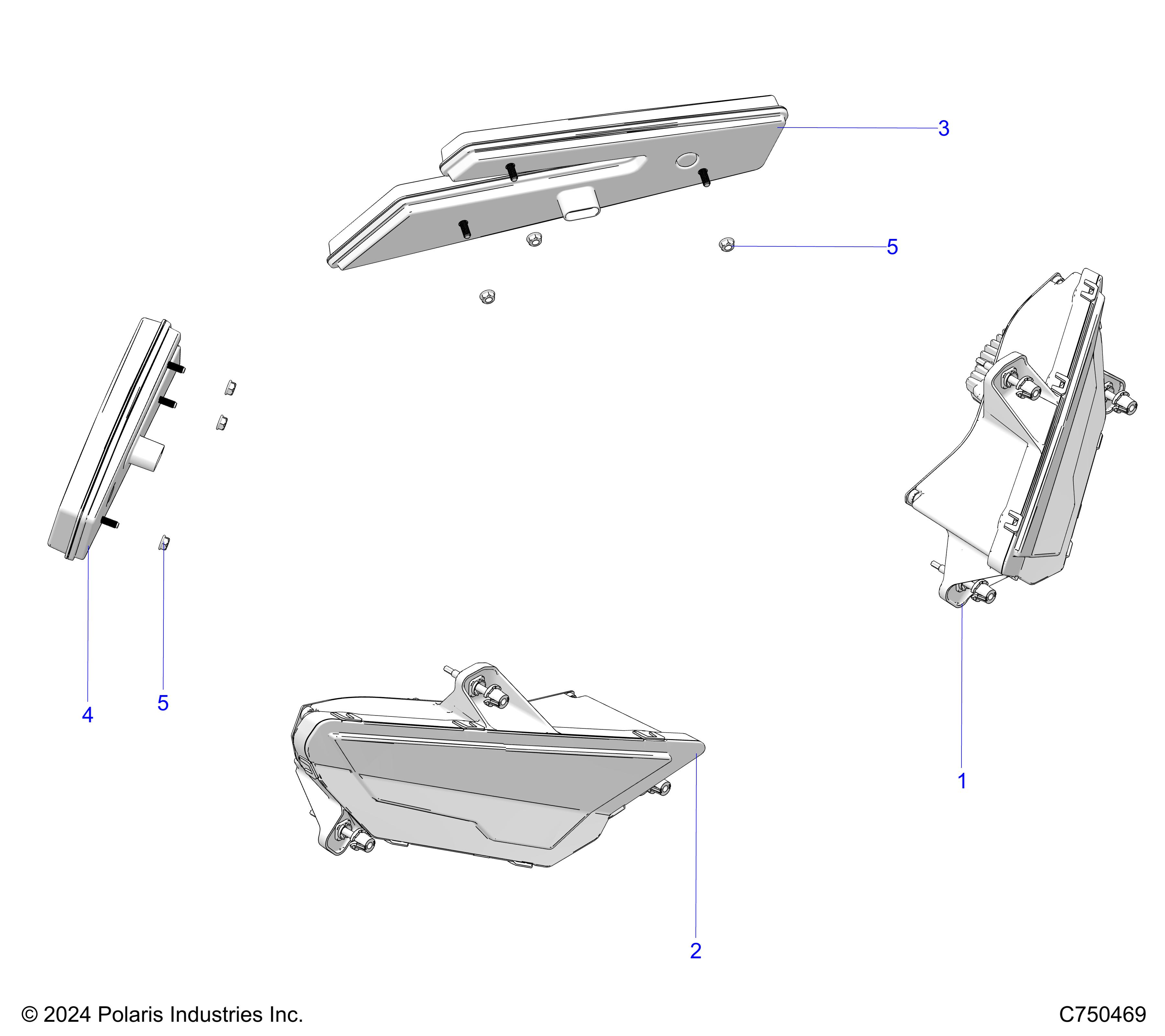 Foto diagrama Polaris que contem a peça 2417003