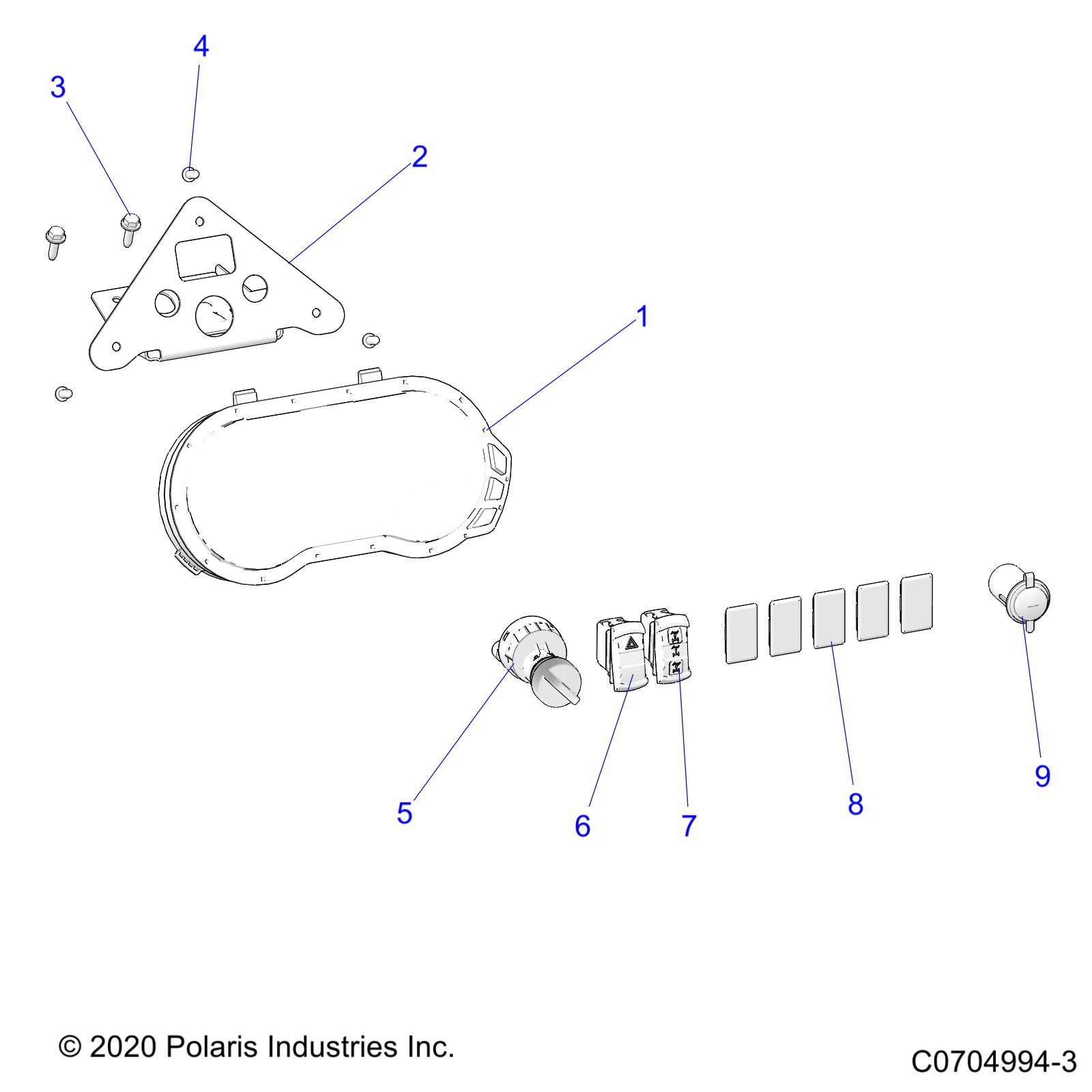 Part Number : 3286915 ASM-CLUSTER 250K C4 ABS TR