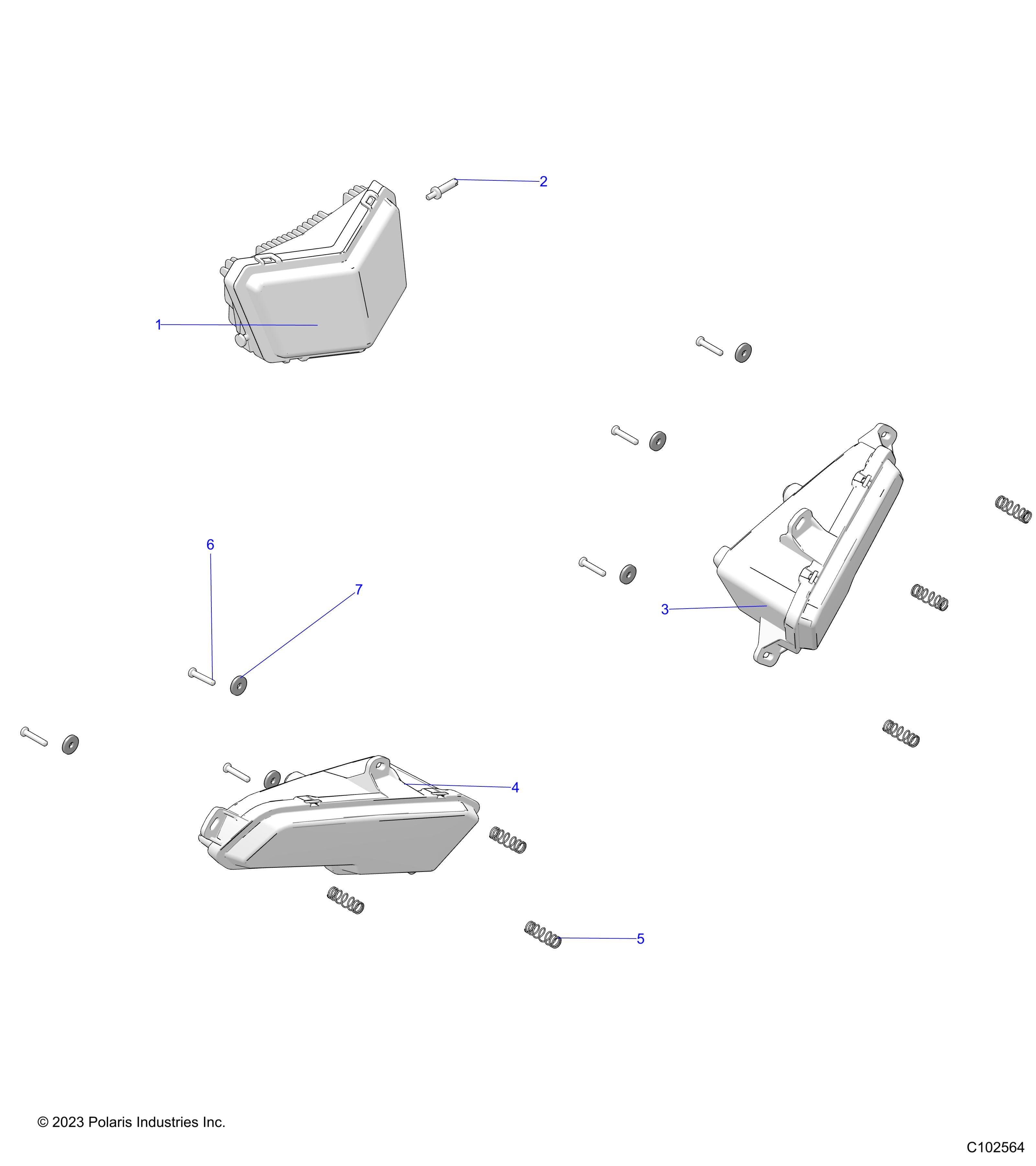 Foto diagrama Polaris que contem a peça 2417612