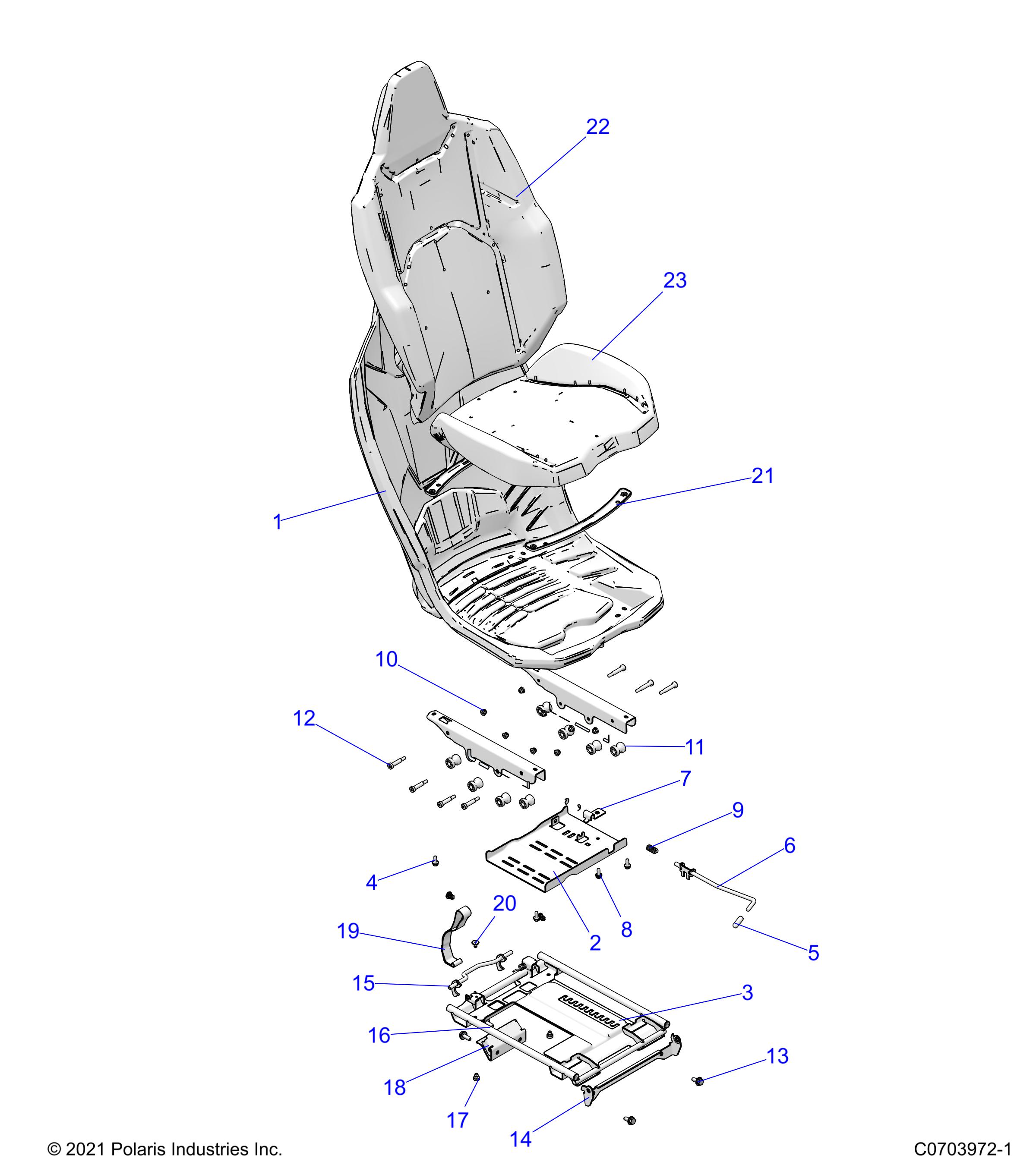 Part Number : 5268611-329 BRKT-P-CLIP SEAT SLIDER ECOAT