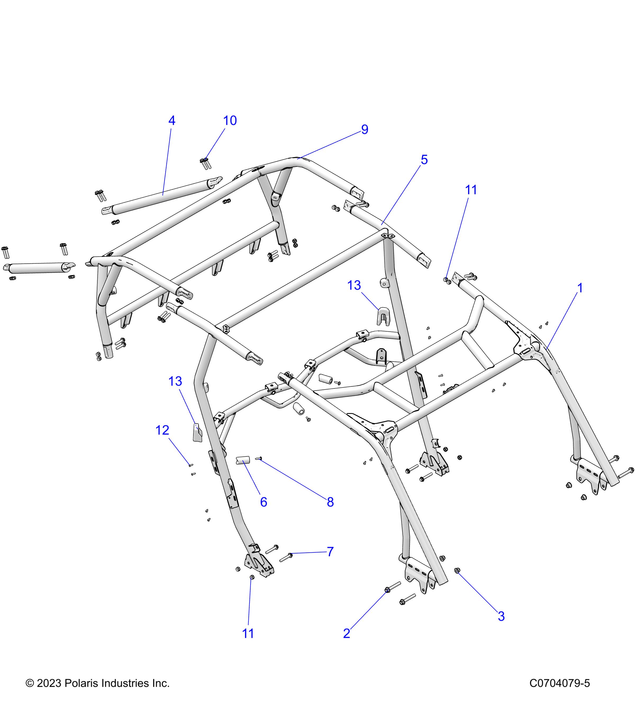 Foto diagrama Polaris que contem a peça 5417992