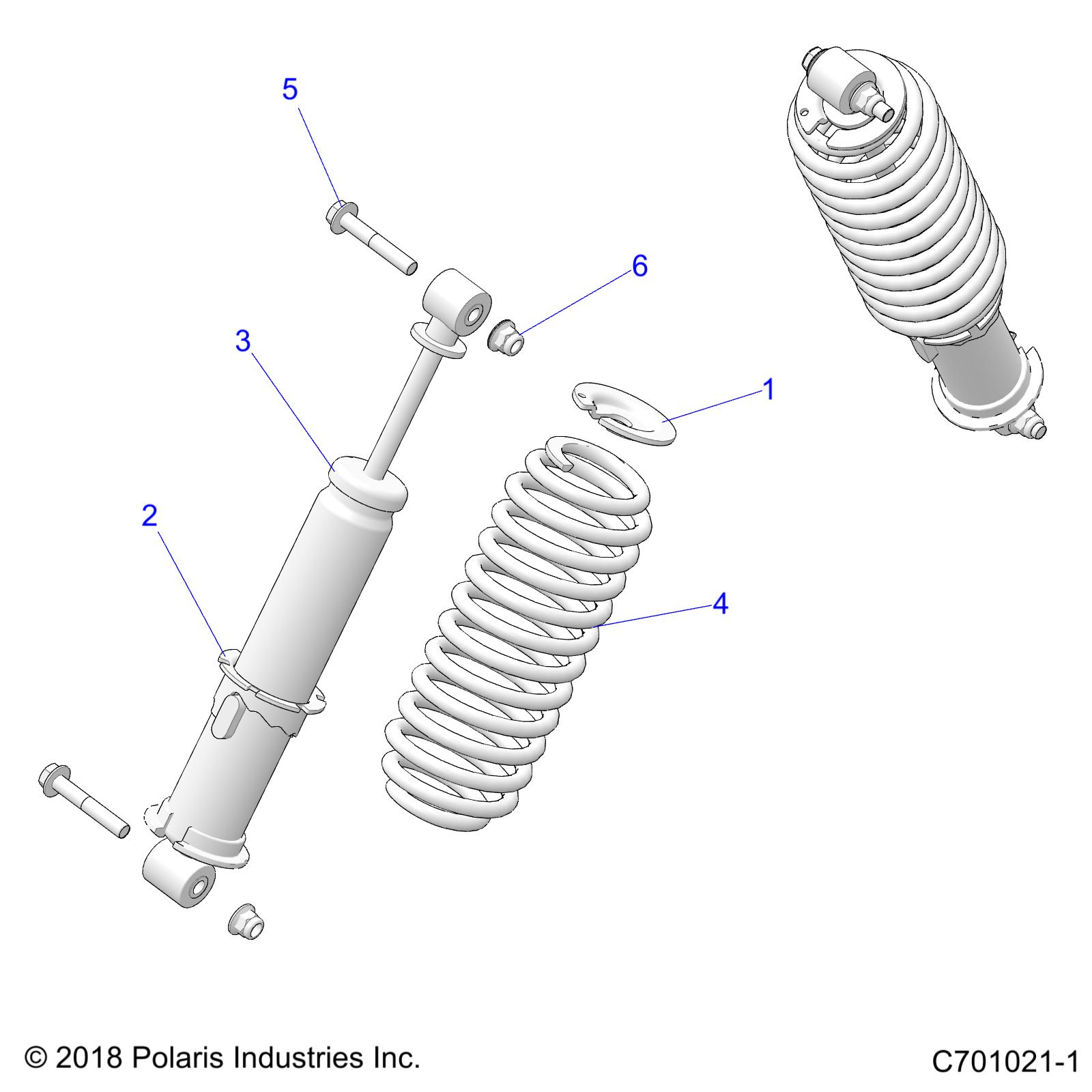 Foto diagrama Polaris que contem a peça 7044130