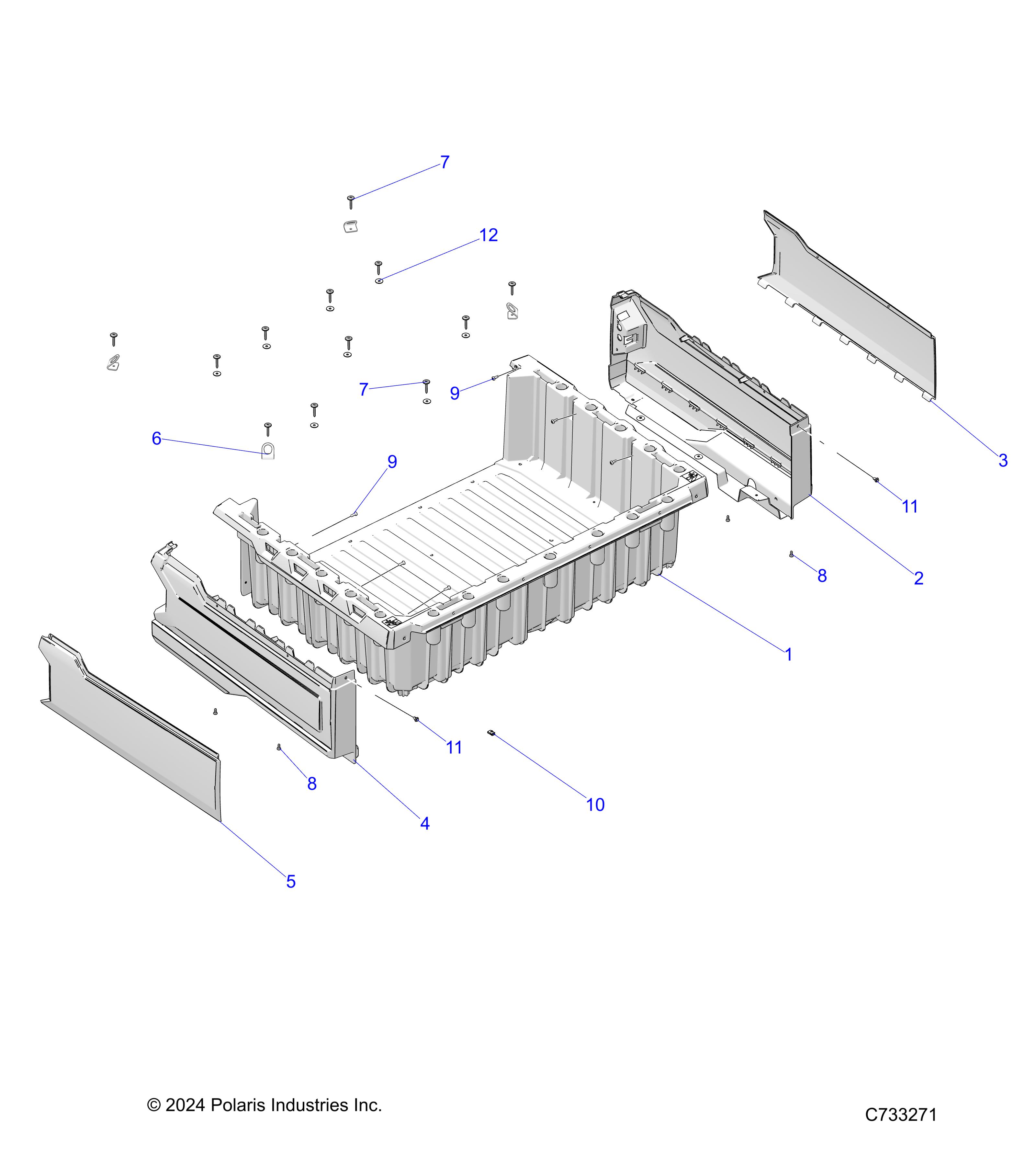 Foto diagrama Polaris que contem a peça 5457953-902