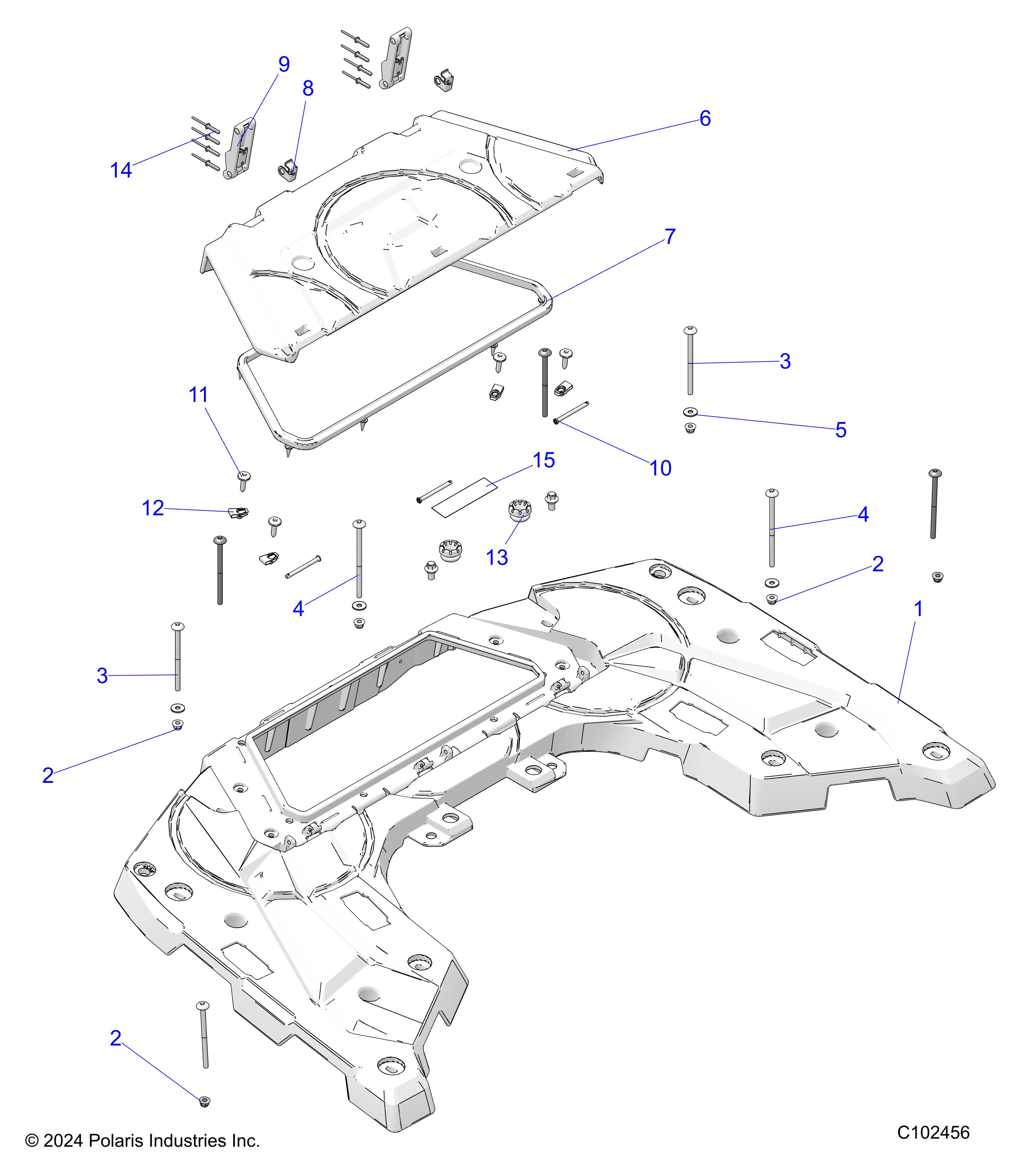 Foto diagrama Polaris que contem a peça 5459295-070