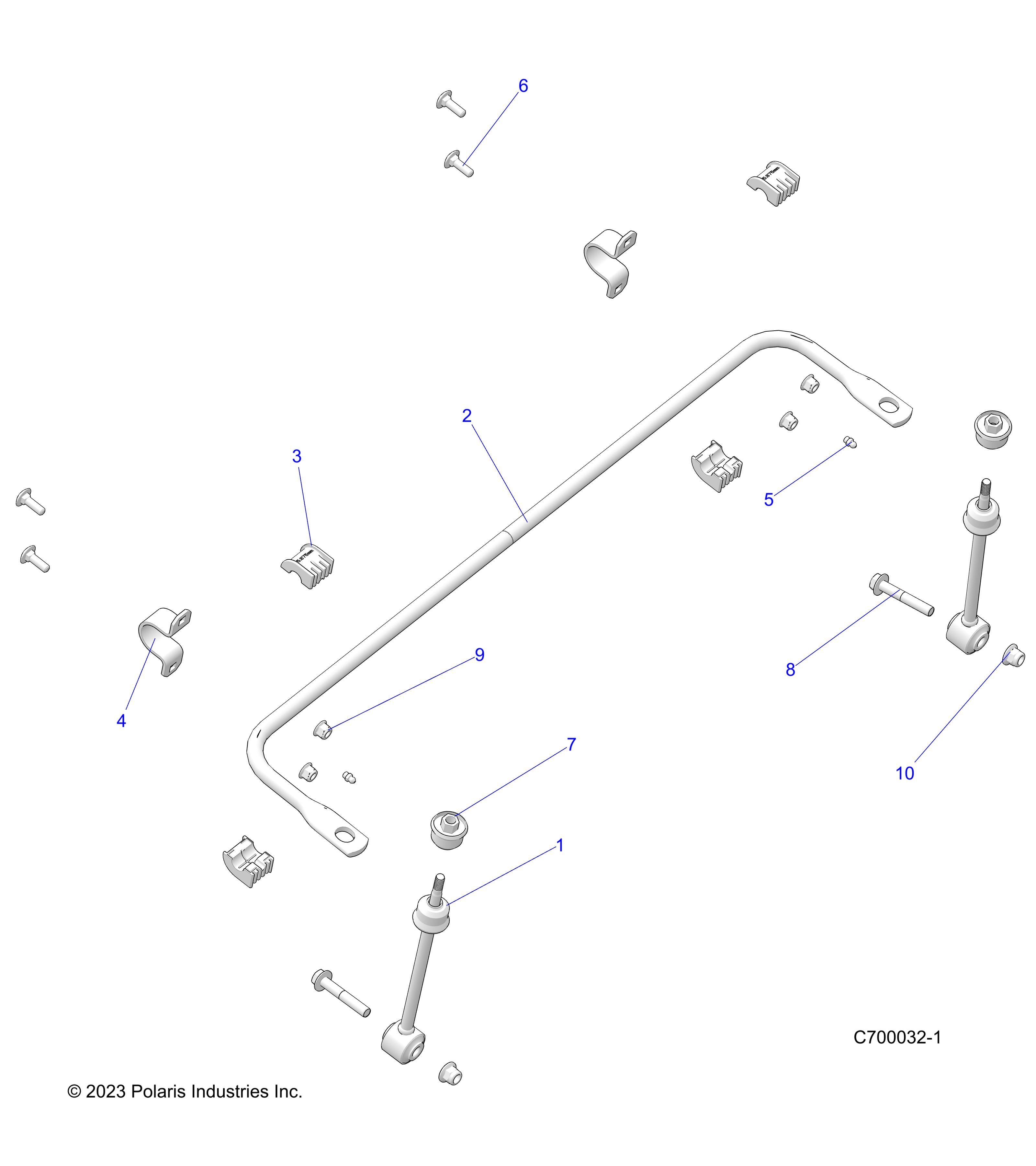 Foto diagrama Polaris que contem a peça 5465925