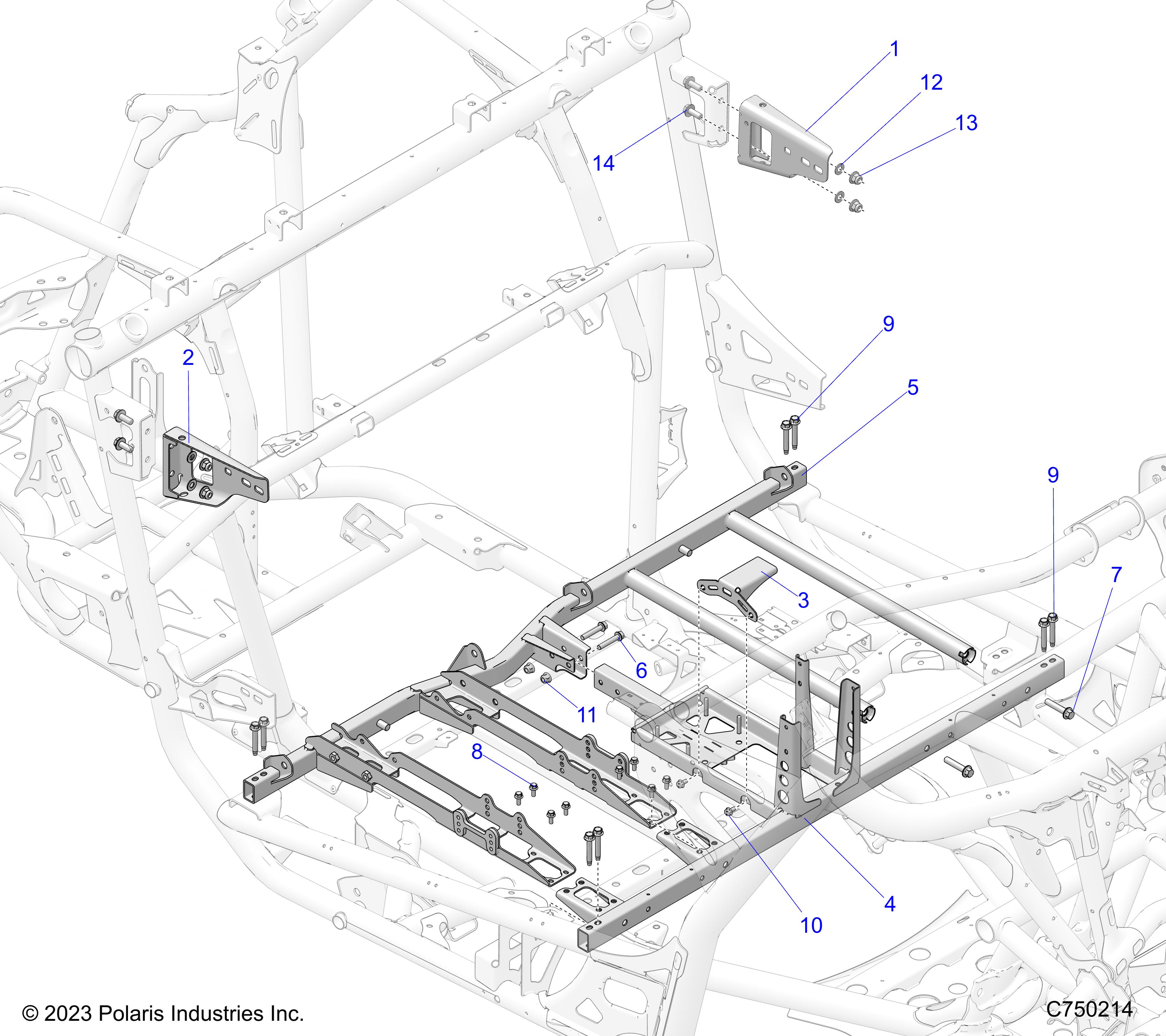 Foto diagrama Polaris que contem a peça 5274067-458