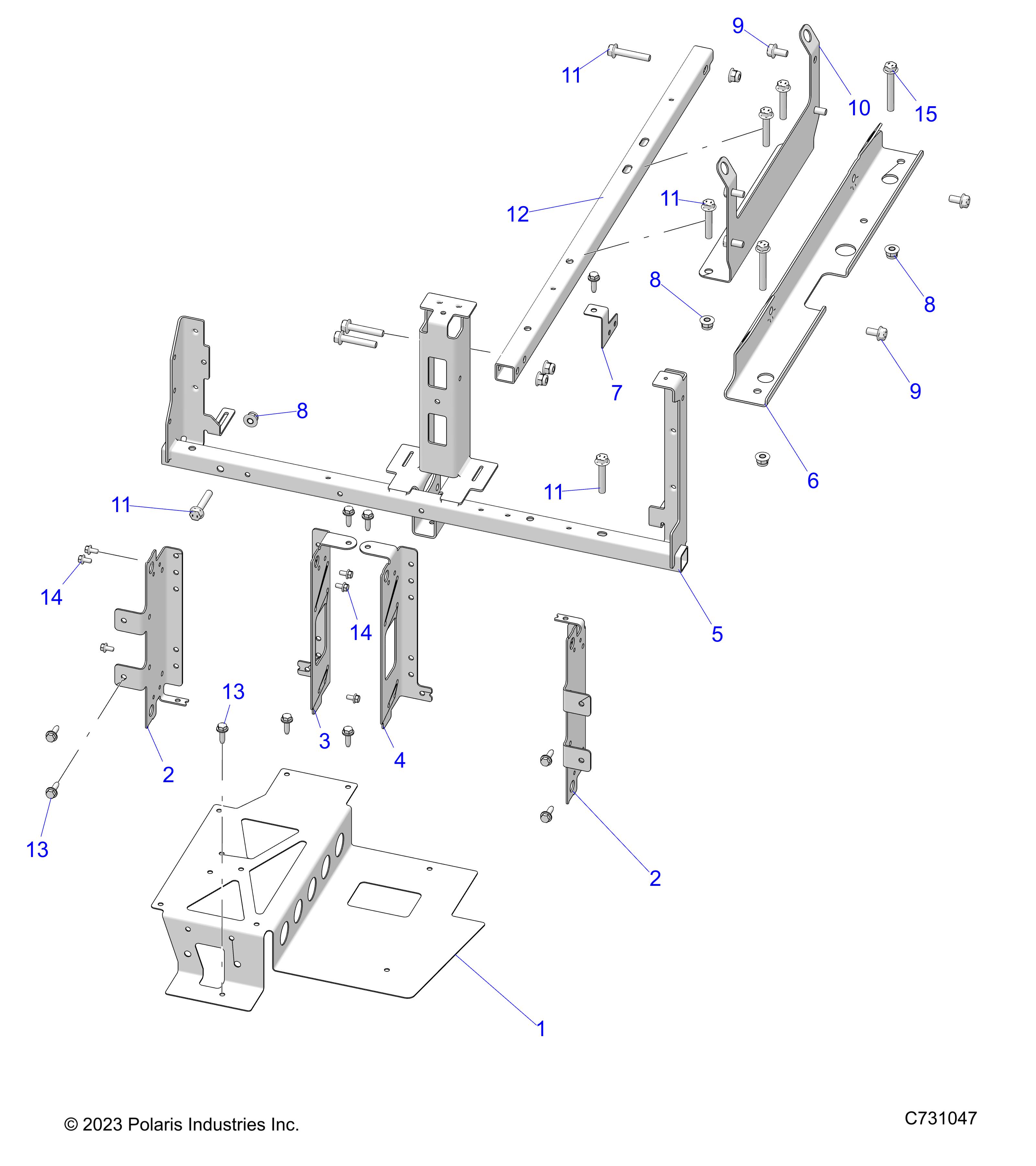 Foto diagrama Polaris que contem a peça 5274767-329