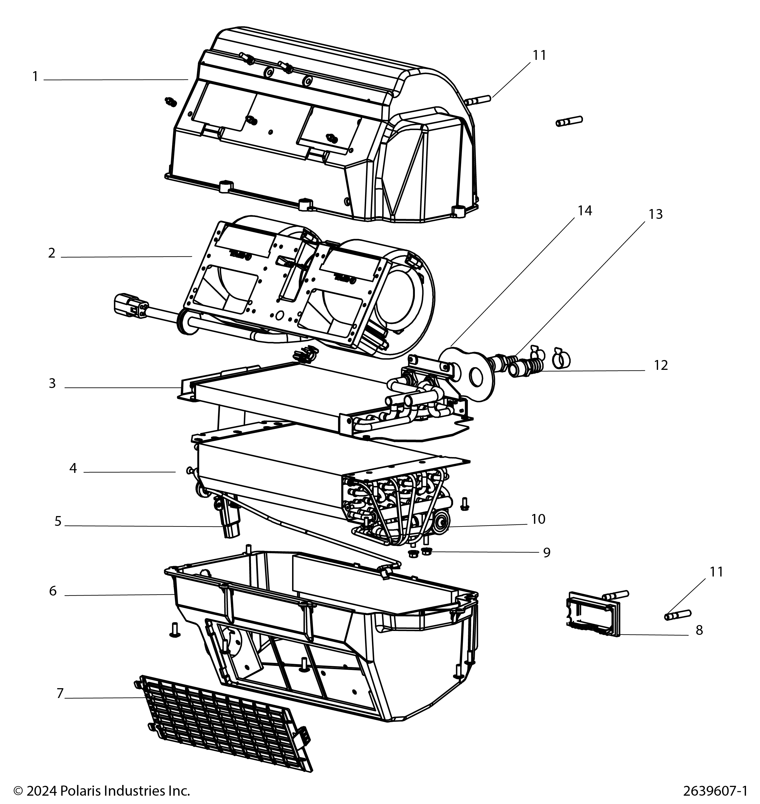 Foto diagrama Polaris que contem a peça 5145160