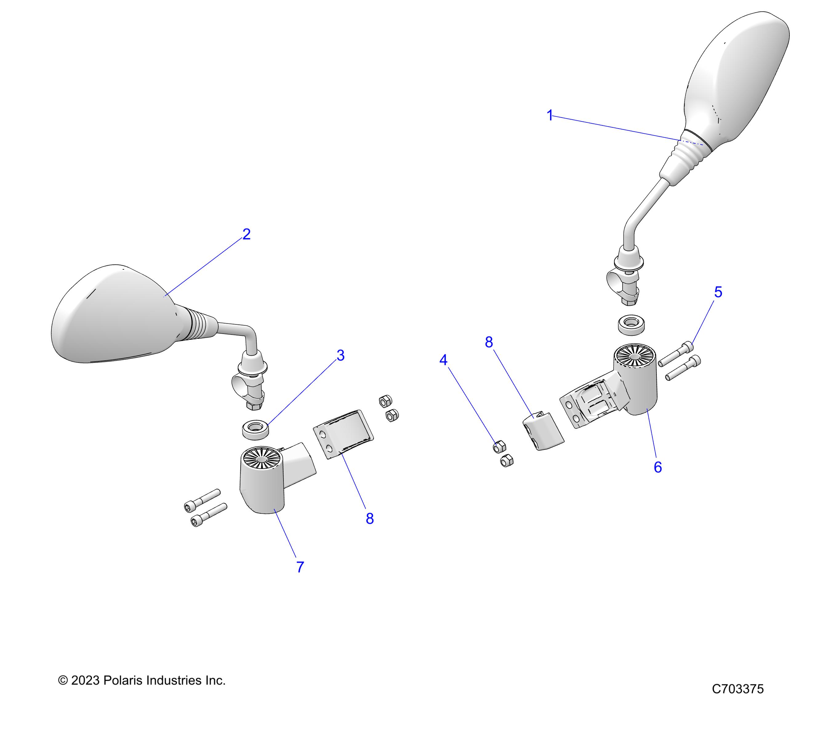 Foto diagrama Polaris que contem a peça 7548078