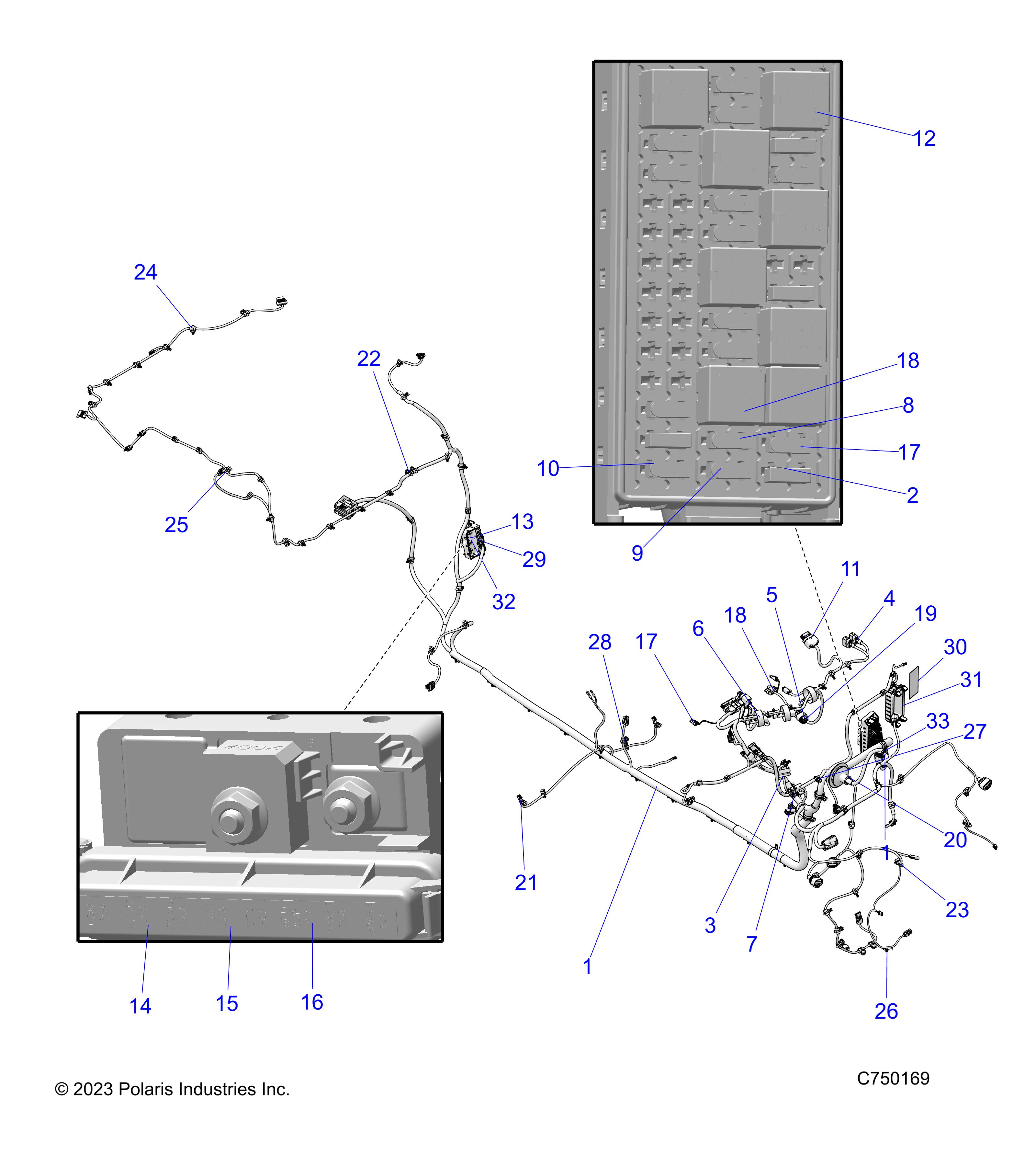 Foto diagrama Polaris que contem a peça 4018703