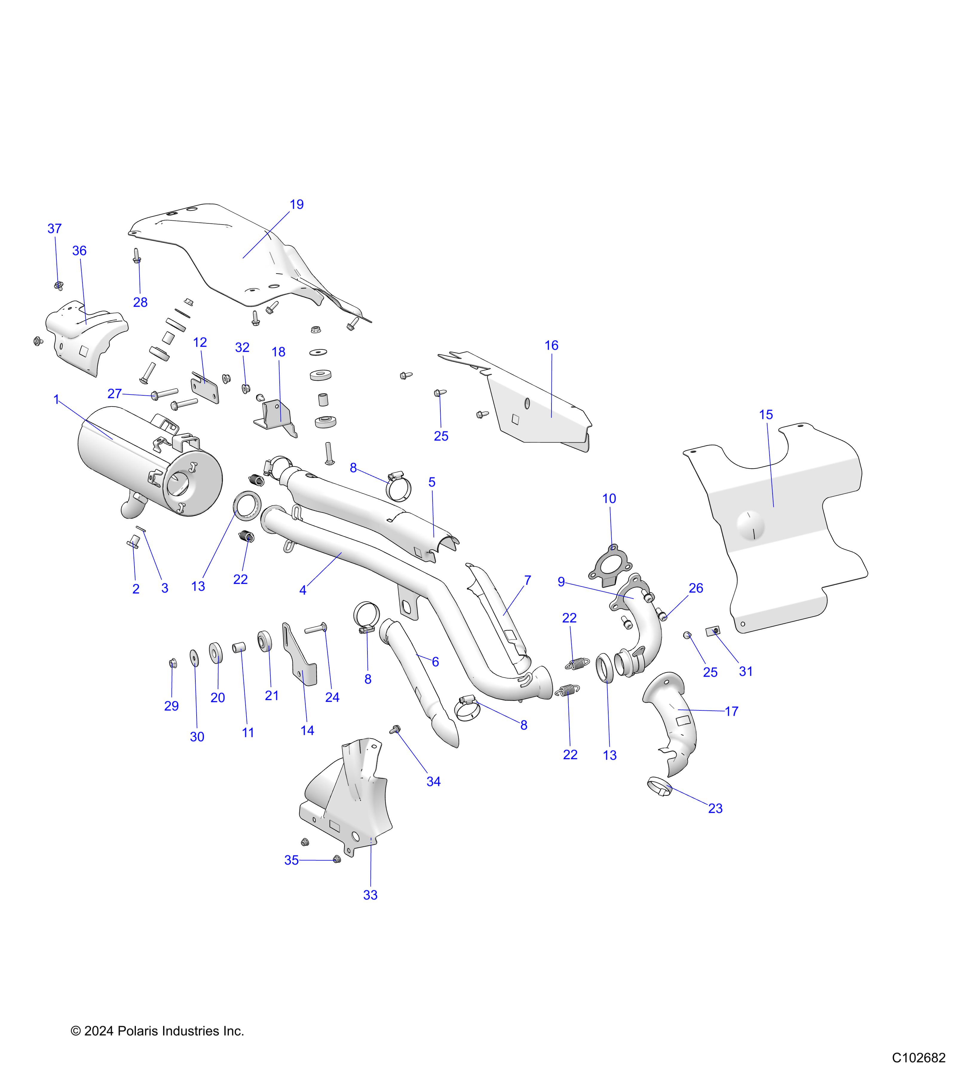 Foto diagrama Polaris que contem a peça 5273308