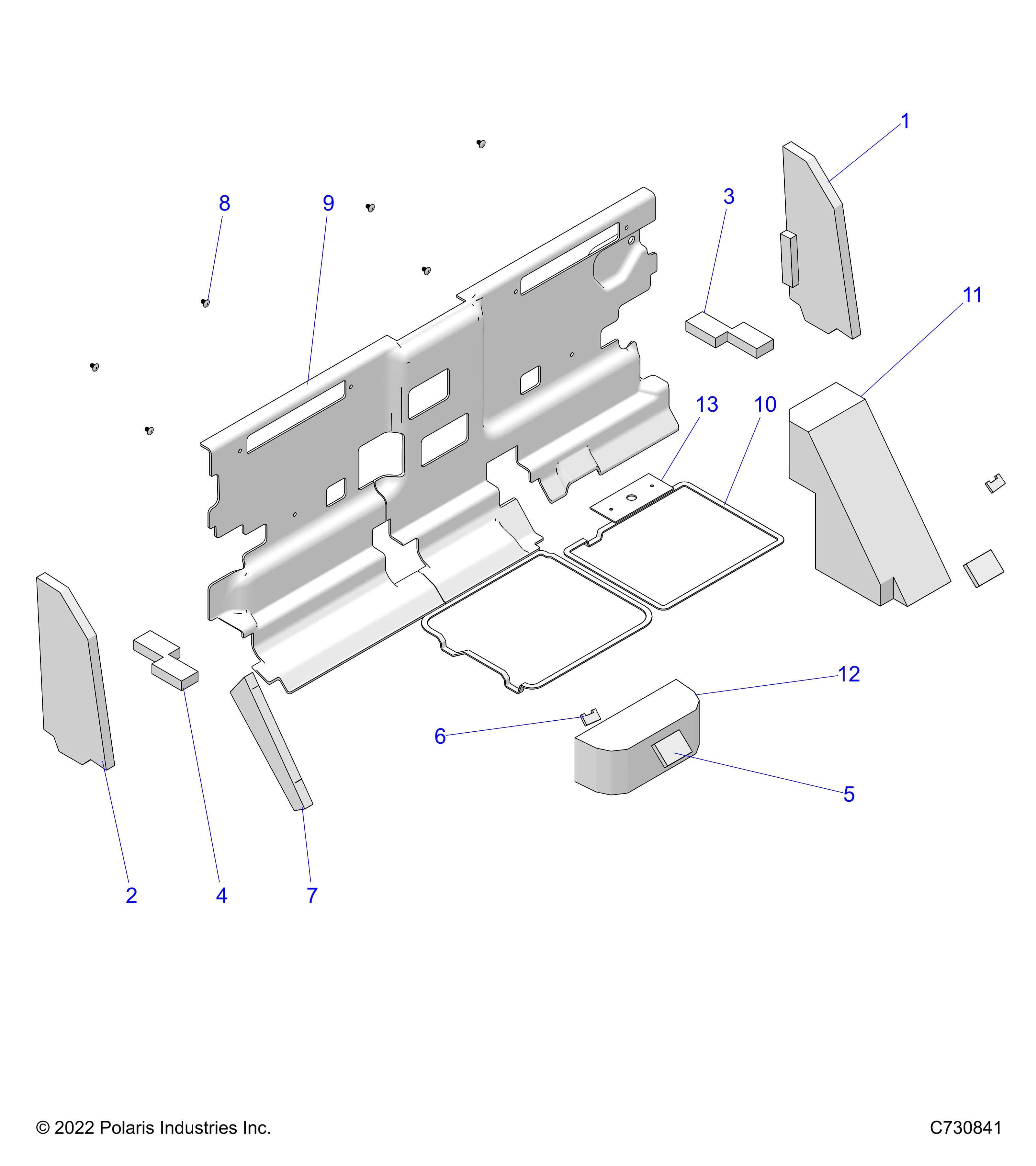 Foto diagrama Polaris que contem a peça 5815309