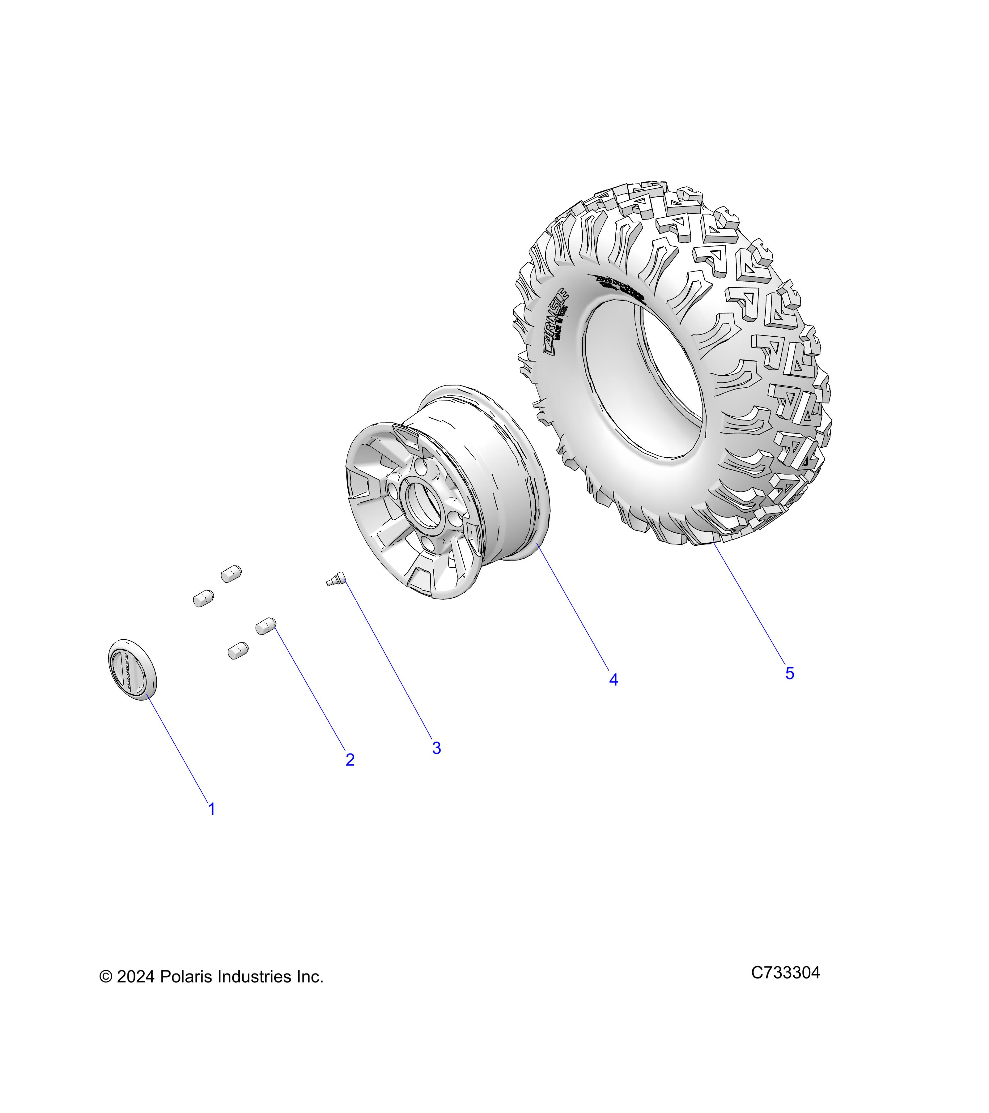 Foto diagrama Polaris que contem a peça 5419030