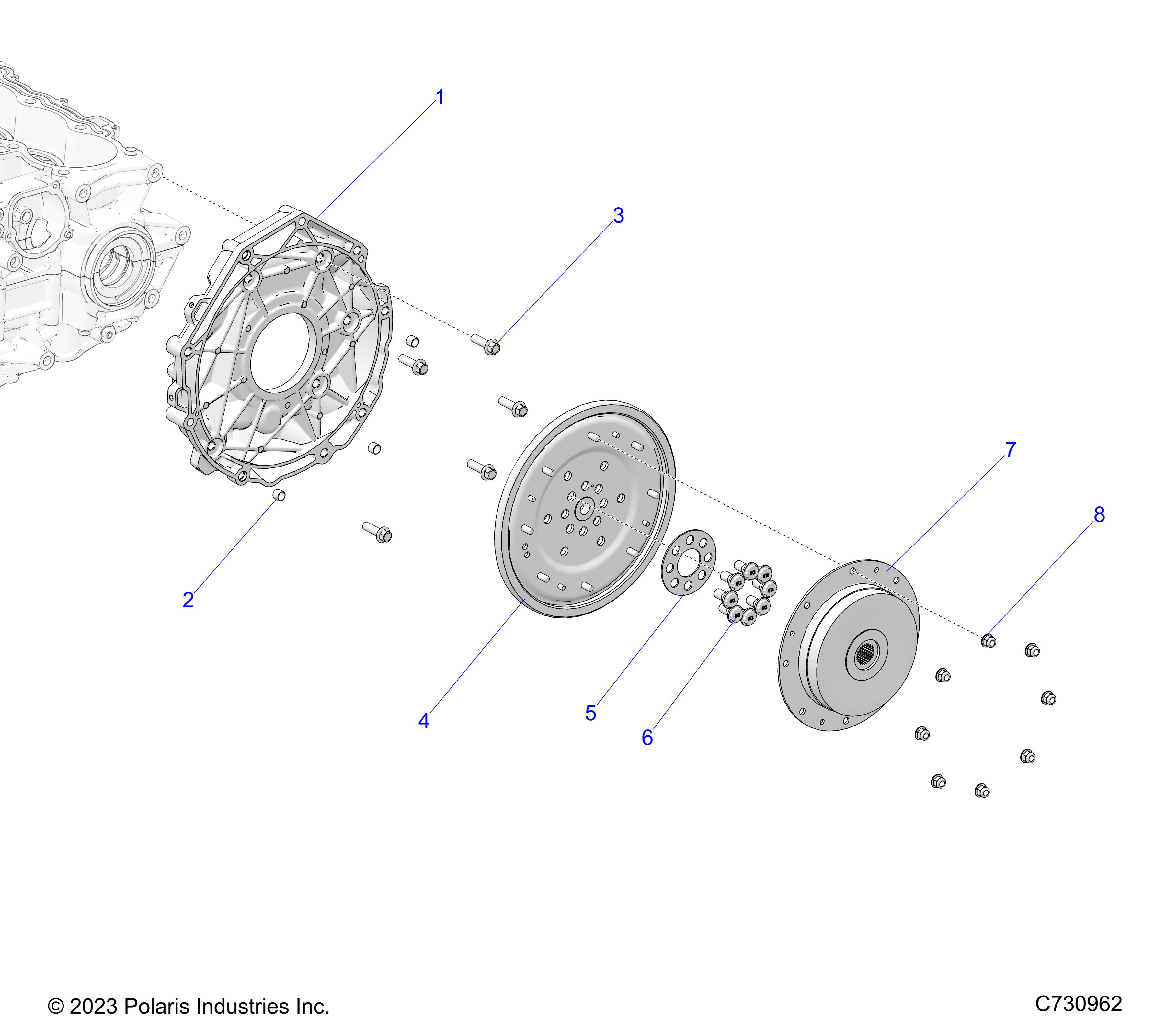 Foto diagrama Polaris que contem a peça 3023760