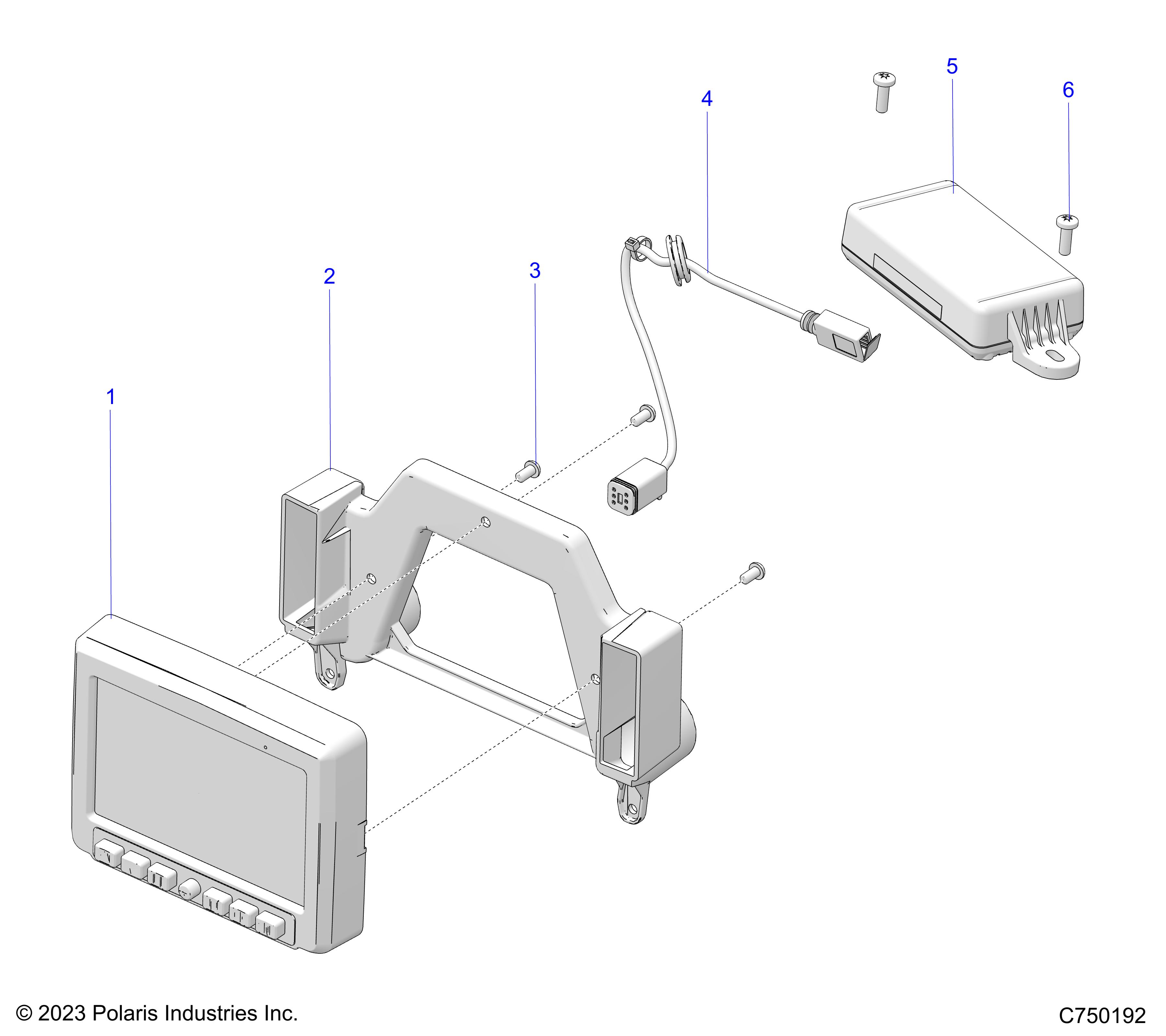 Foto diagrama Polaris que contem a peça 5465248