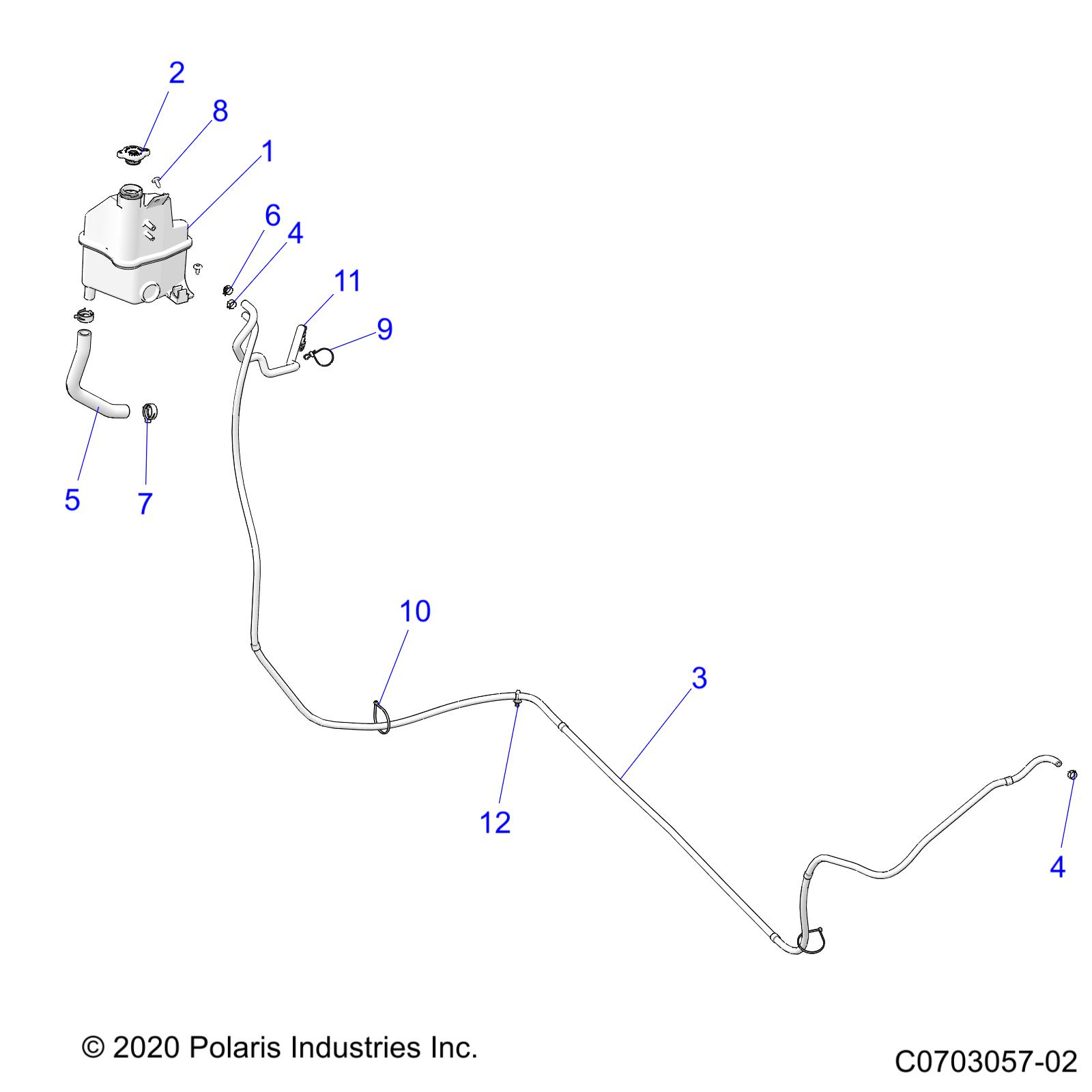 Foto diagrama Polaris que contem a peça 2522218