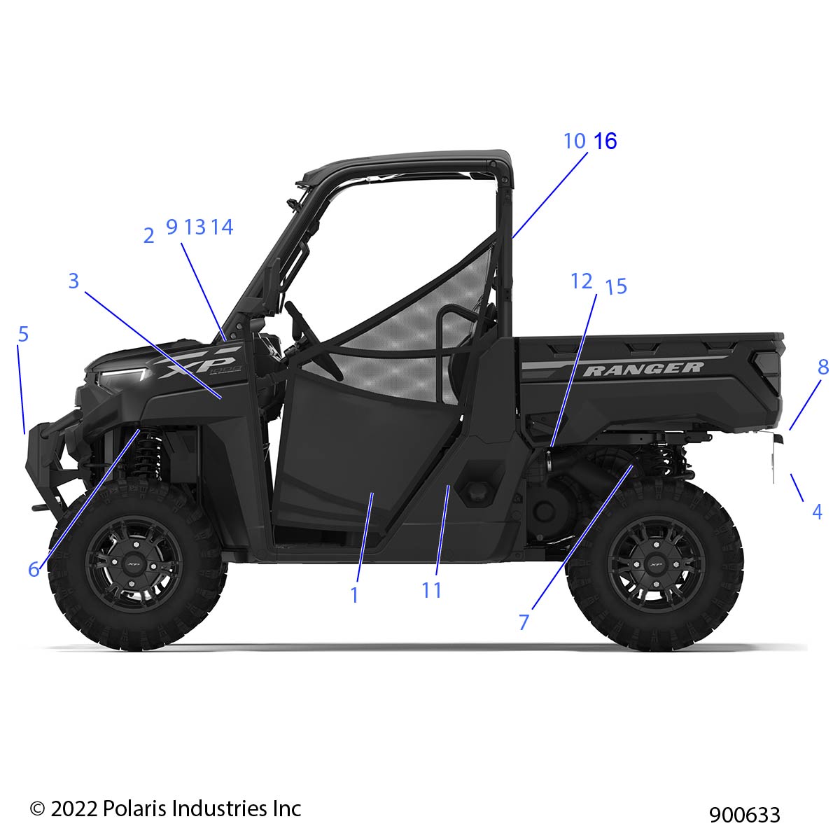 Foto diagrama Polaris que contem a peça 3150006-6