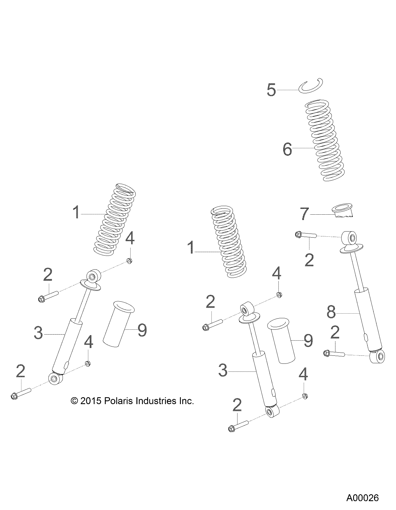 Foto diagrama Polaris que contem a peça 0451774-133